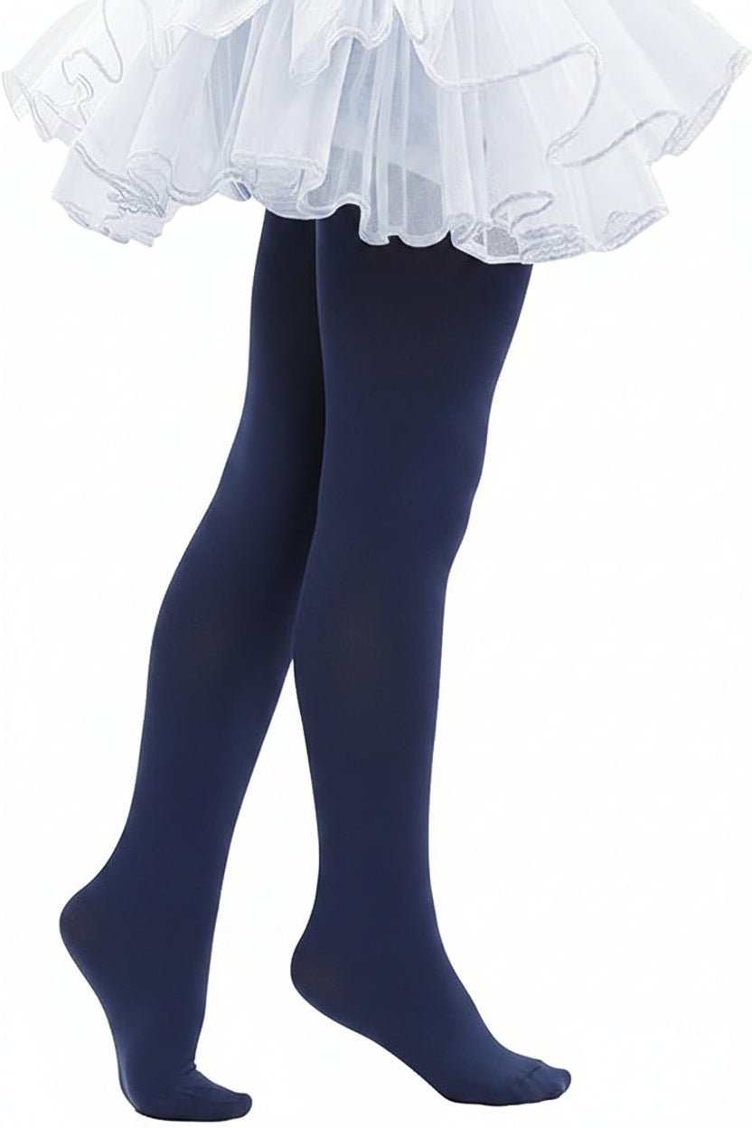 Nylon Tights for Girls in Navy - Perfect for Daily Wear & School Uniforms, in 1 Pair Packs - Wear Sierra