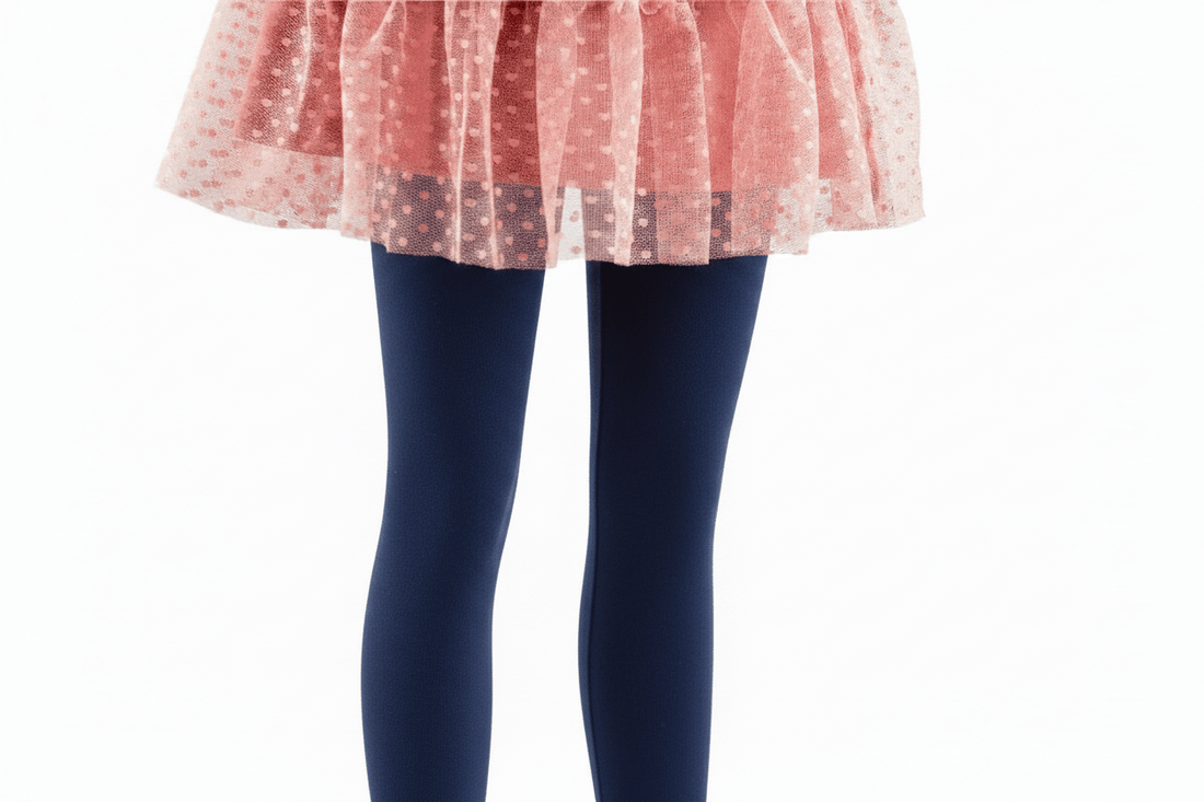 Nylon Tights for Girls in Navy - Perfect for Daily Wear & School Uniforms, in 1 Pair Packs - Wear Sierra