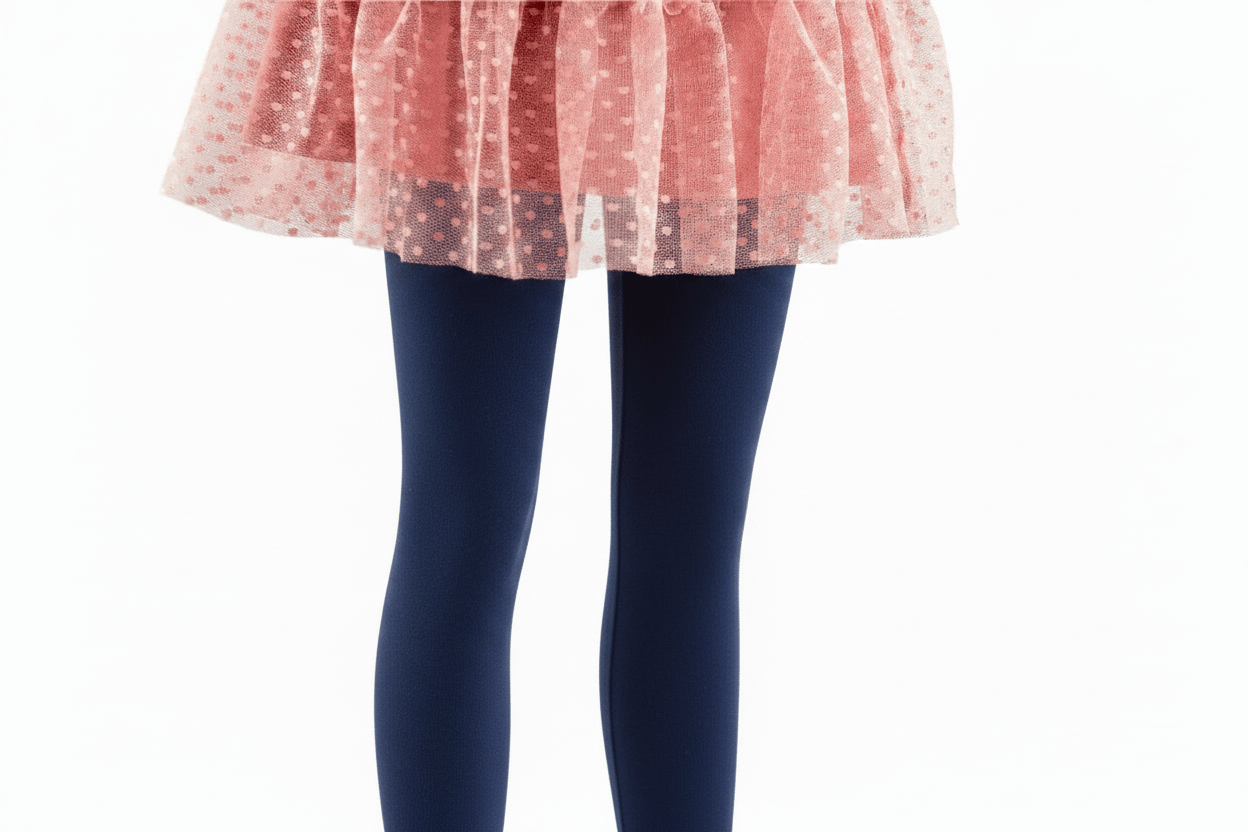 Nylon Tights for Girls in Navy - Perfect for Daily Wear & School Uniforms, in 1 Pair Packs - Wear Sierra