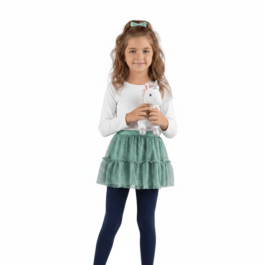 Nylon Tights for Girls in Navy - Perfect for Daily Wear & School Uniforms, in 1 Pair Packs - Wear Sierra