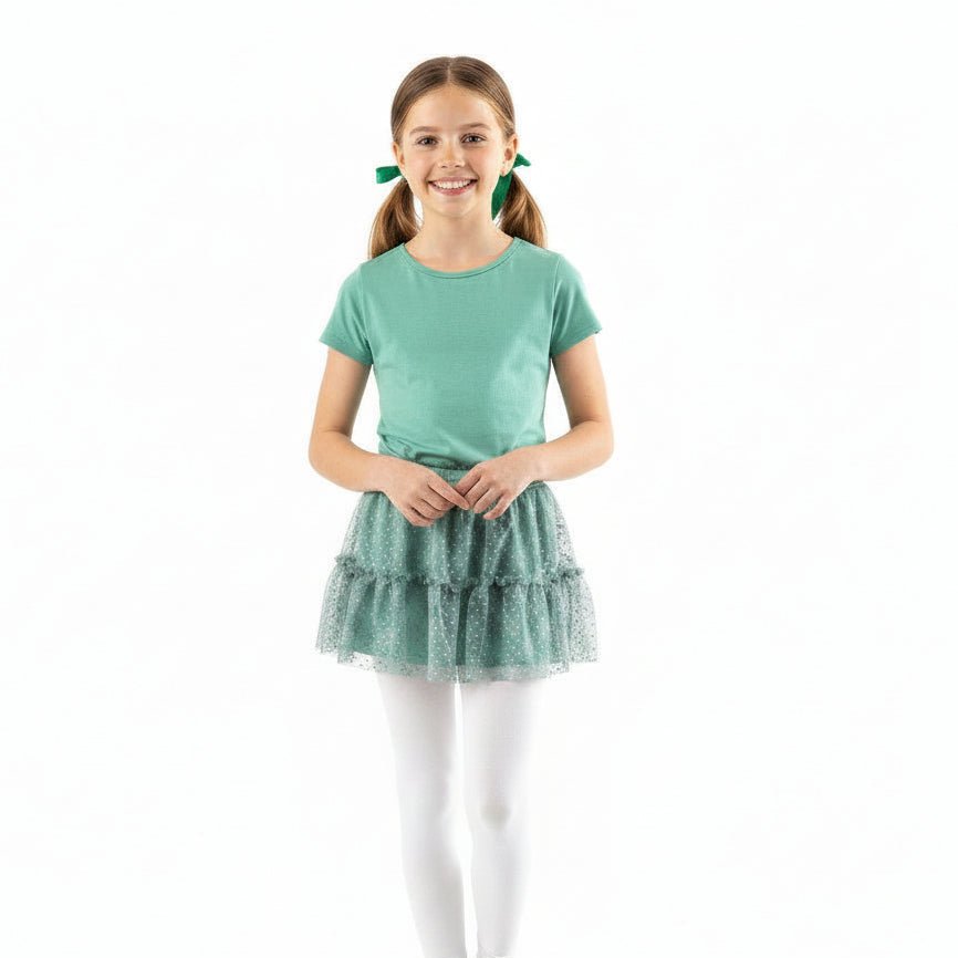 Nylon Tights for Girls in White - Perfect for School Uniforms, Dance in 1 Pair Packs - Wear Sierra