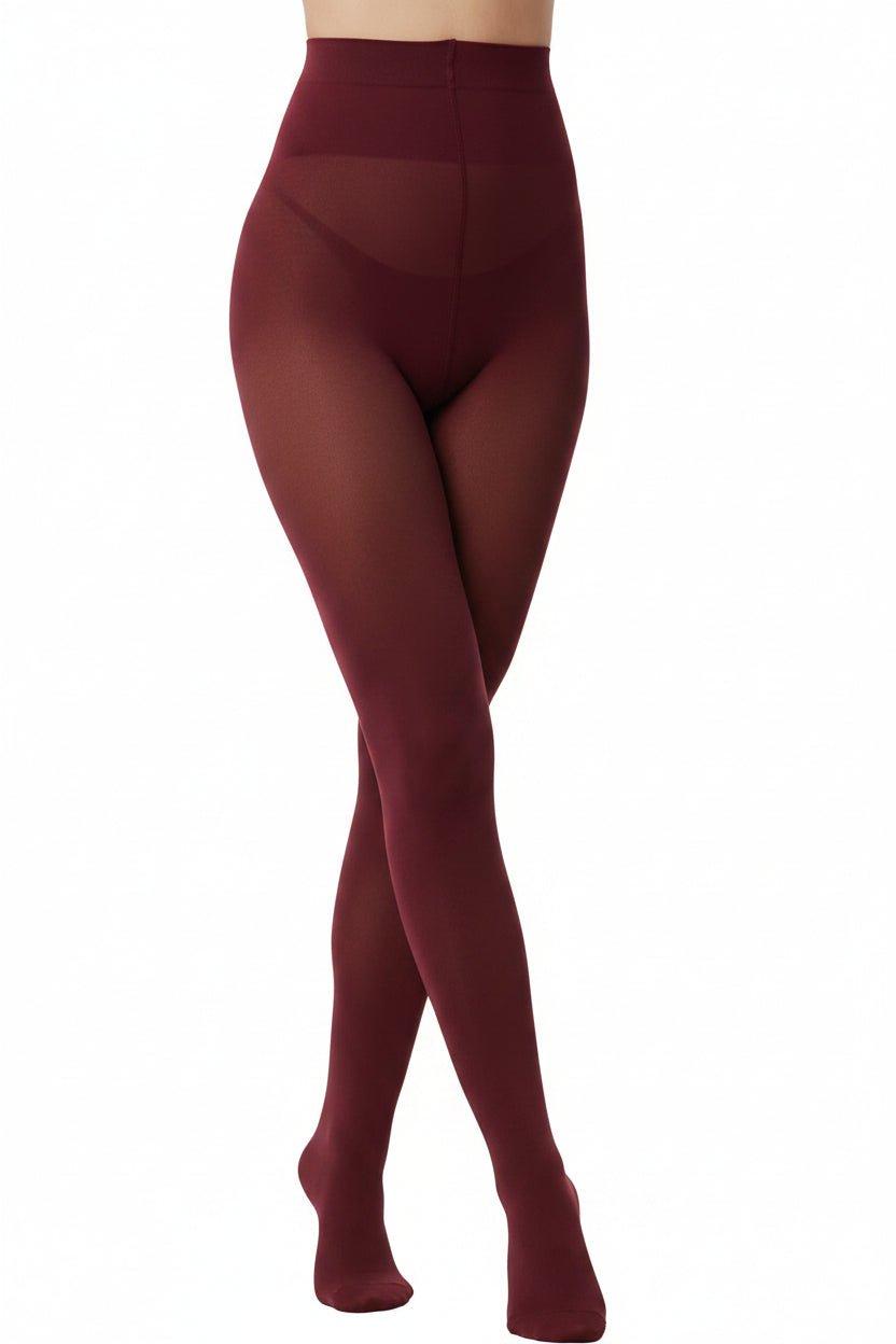 Nylon Tights for Women in Maroon - Perfect for Daily Wear, Nurses & Teachers in 1 Pair Packs - Wear Sierra