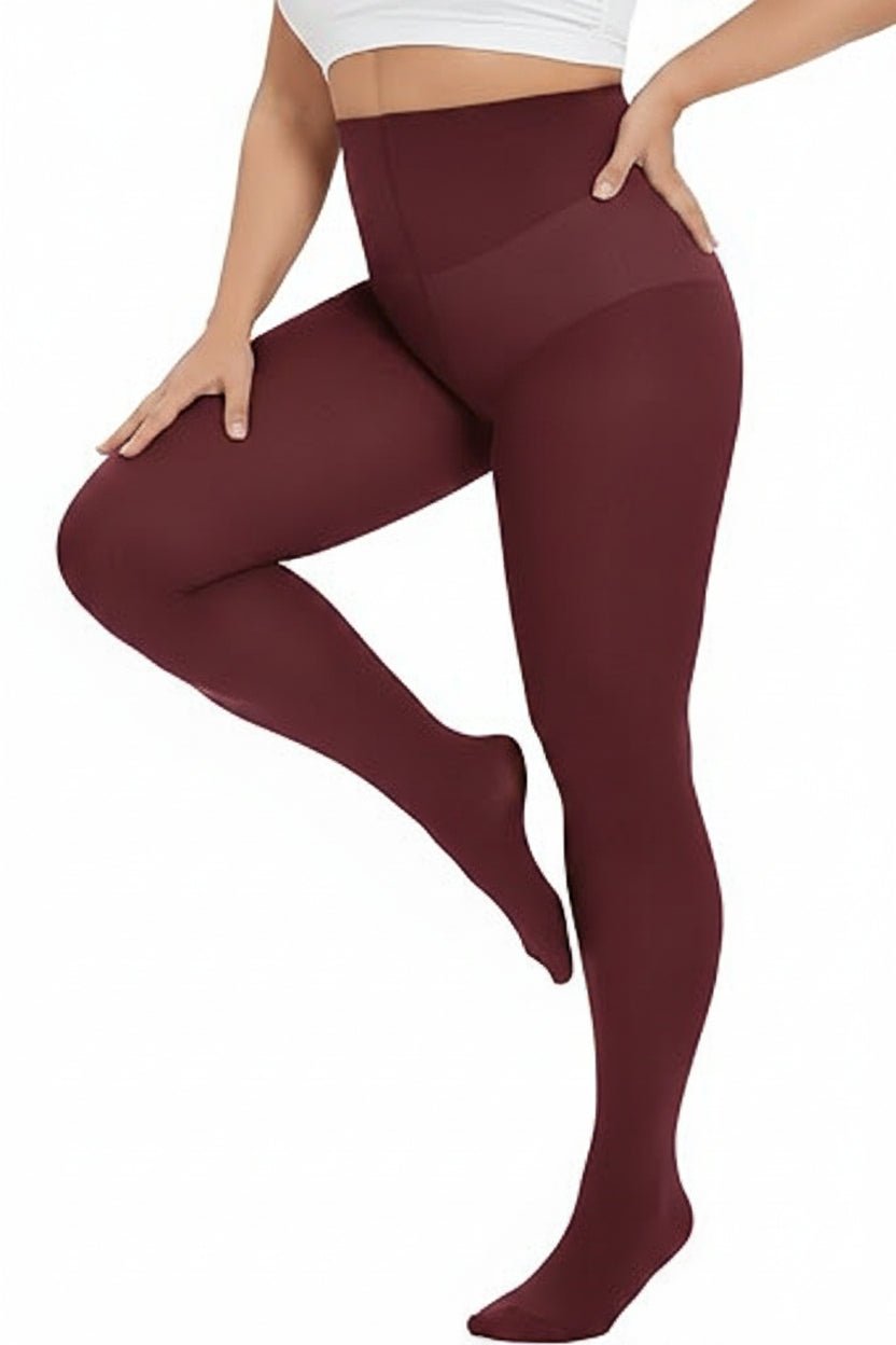 Nylon Tights for Women in Maroon - Perfect for Daily Wear, Nurses & Teachers in 1 Pair Packs - Wear Sierra