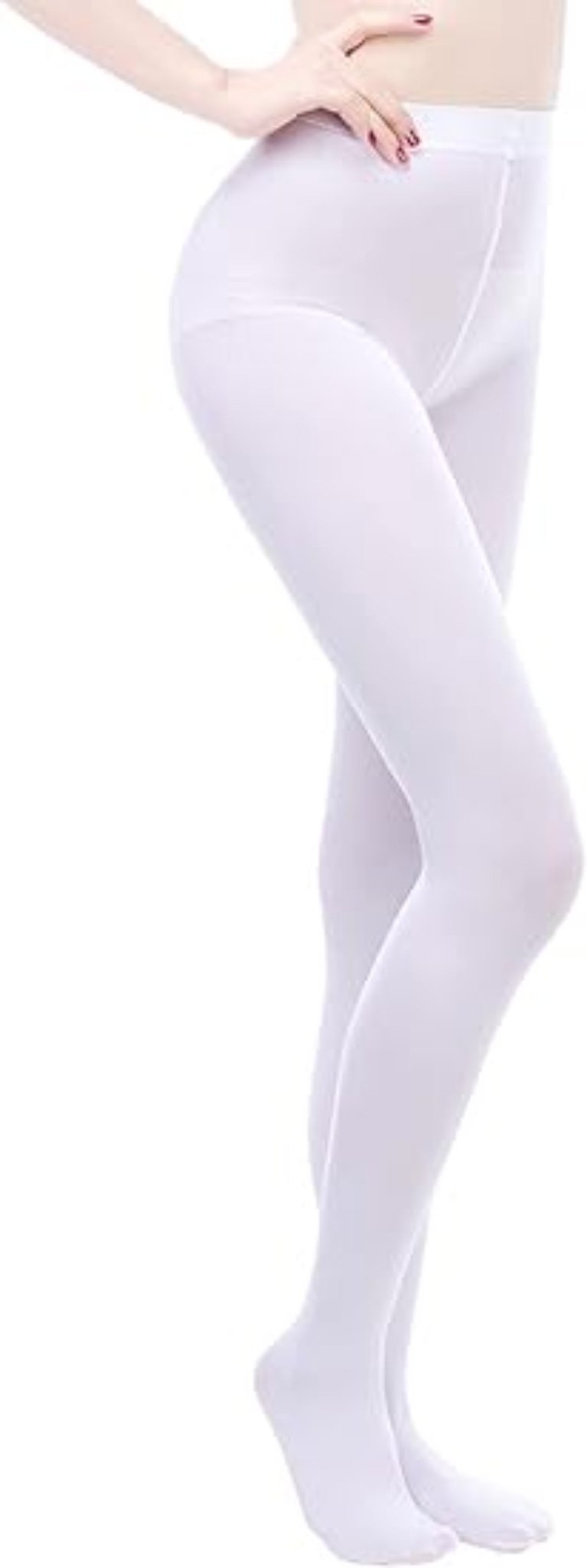 Nylon Tights for Women in White - Perfect for Daily Wear, Nurses & Teachers in 1 Pair Packs - Wear Sierra