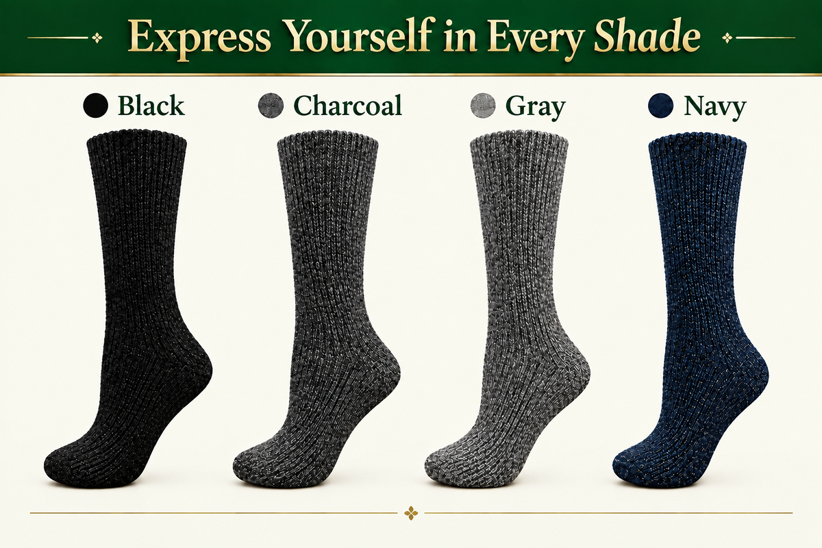 Over-The-Knee Wool Blend Socks for Women - Great for Outdoor Activities, Hiking, Skiing, Yard Work - Wear Sierra