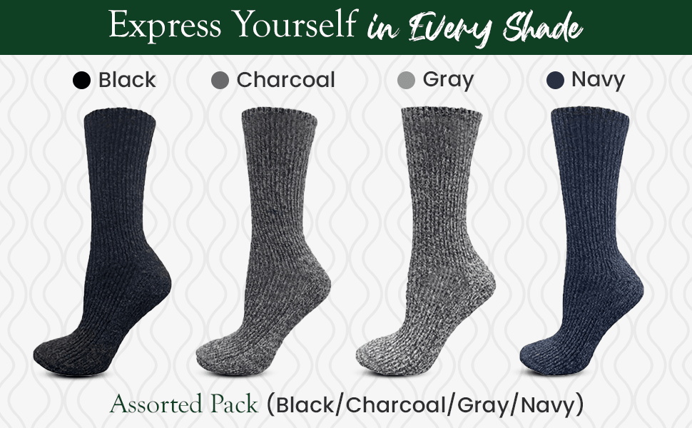 Over-The-Knee Wool Blend Socks for Women - Great for Outdoor Activities, Hiking, Skiing, Yard Work - Wear Sierra