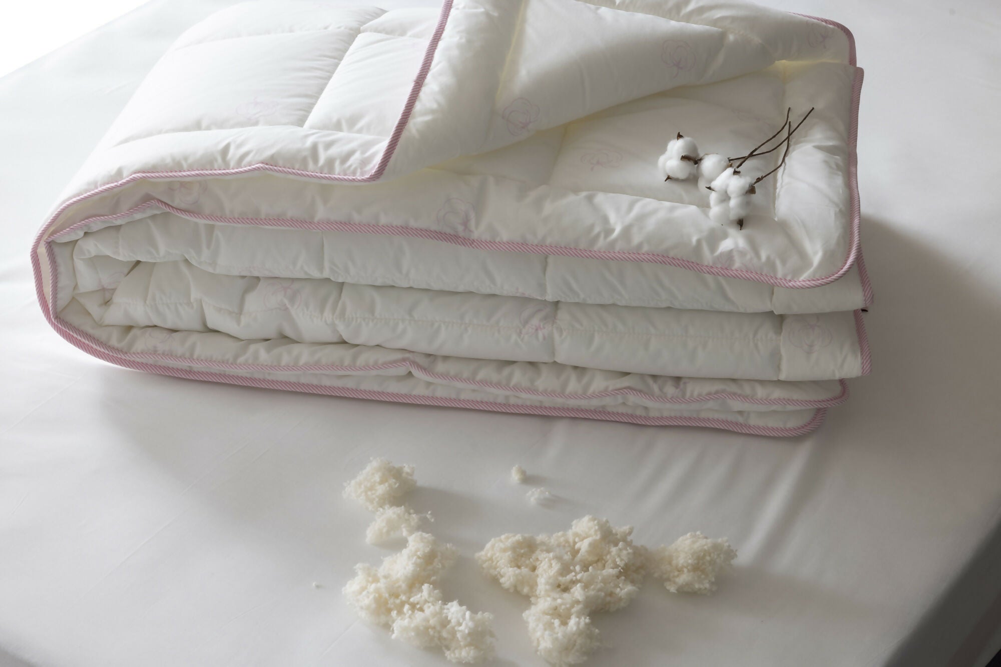 Duvetta 100% Cotton Comforter with Cotton Fabric Cover Premium Quality Cotton -All Season Useable- Duvet-Medium Weight Quilt (Twin)