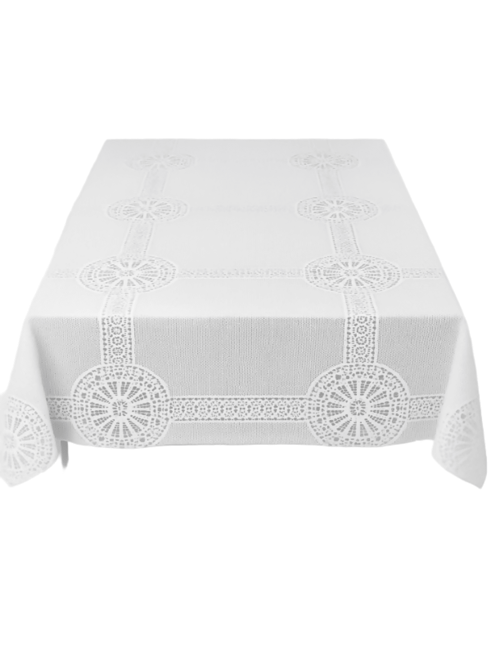 Premium Lace Pattern Tablecloth – 63" x 87" Turkish Made, Elegant Fabric, Easy to Wash, Wrinkle Resistant, Perfect for Dining and Holiday Tables - Wear Sierra