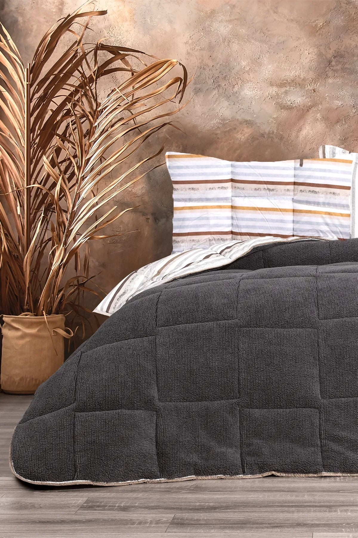 oso-blanco-sherpa-cift-kisilik-comforter-uyku-seti-antrasit_4