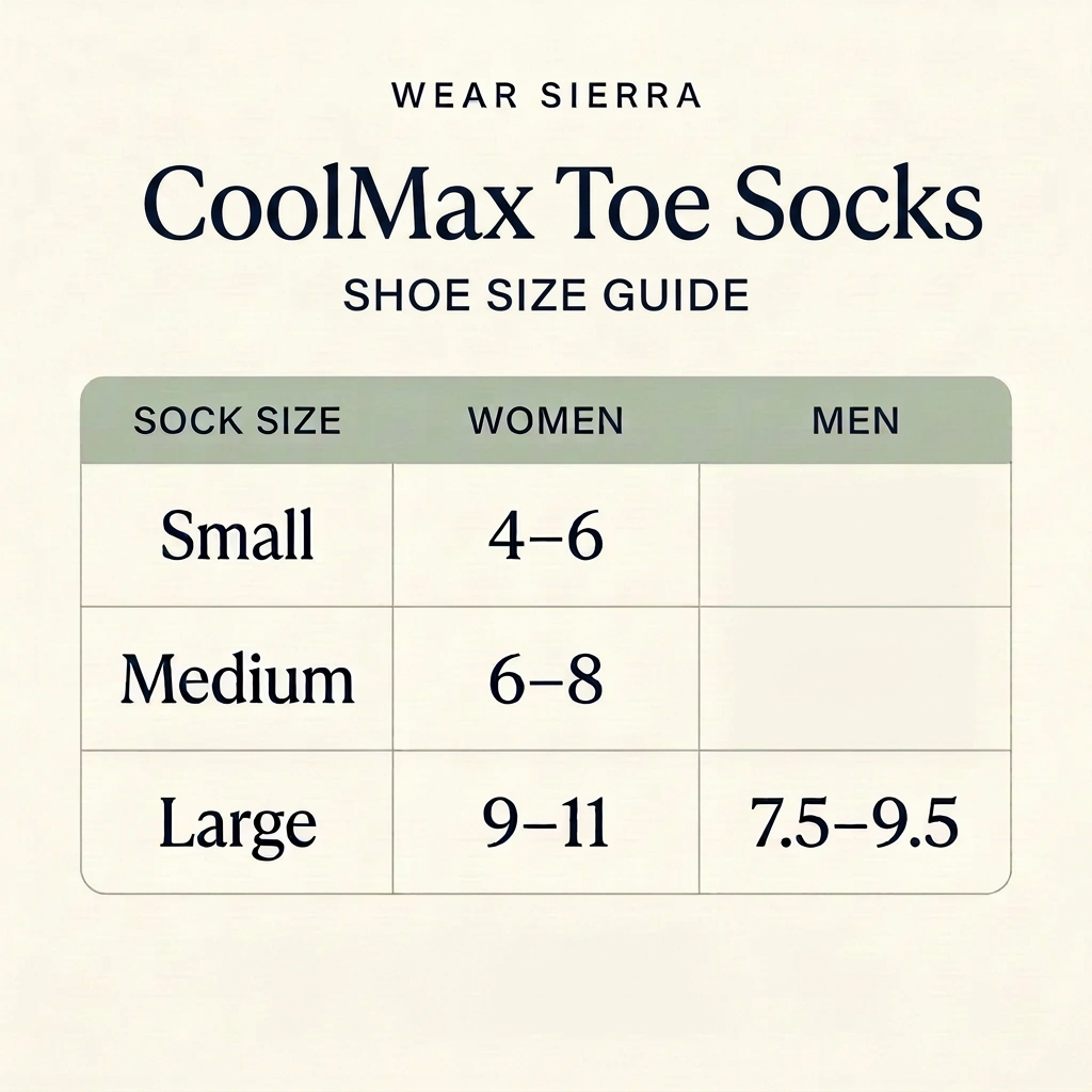 Performance Toe Socks for Men & Women with Enhanced Arch Support