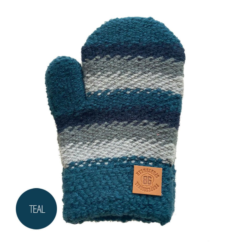 Soft Knit Mittens for Baby or Toddler - 1-3 Years Kids Warm Mittens for Boys and Girls - Wear Sierra