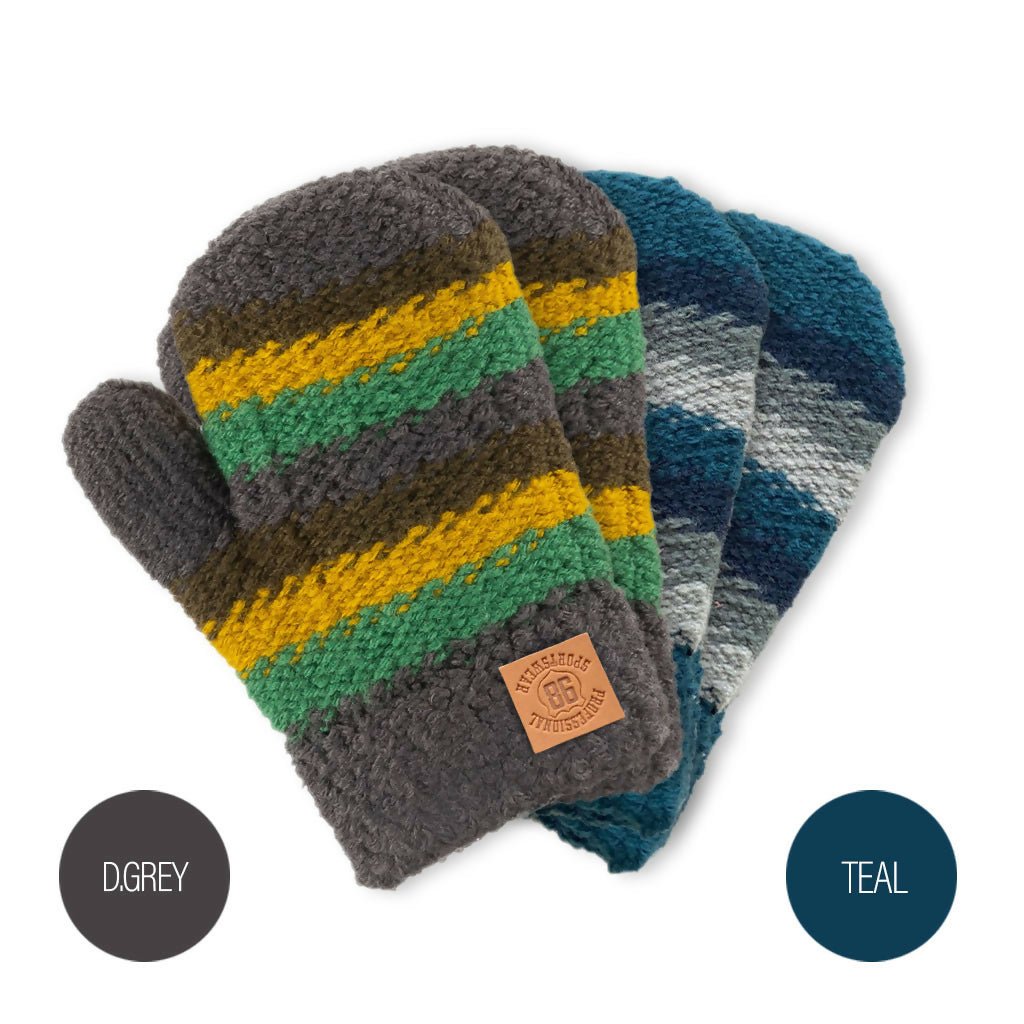 Soft Knit Mittens for Baby or Toddler - 2 Pack Gloves for Kids - Wear Sierra