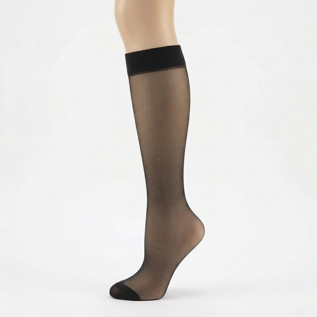 Women's Sheer Knee High Stockings – 6-Pair Pack