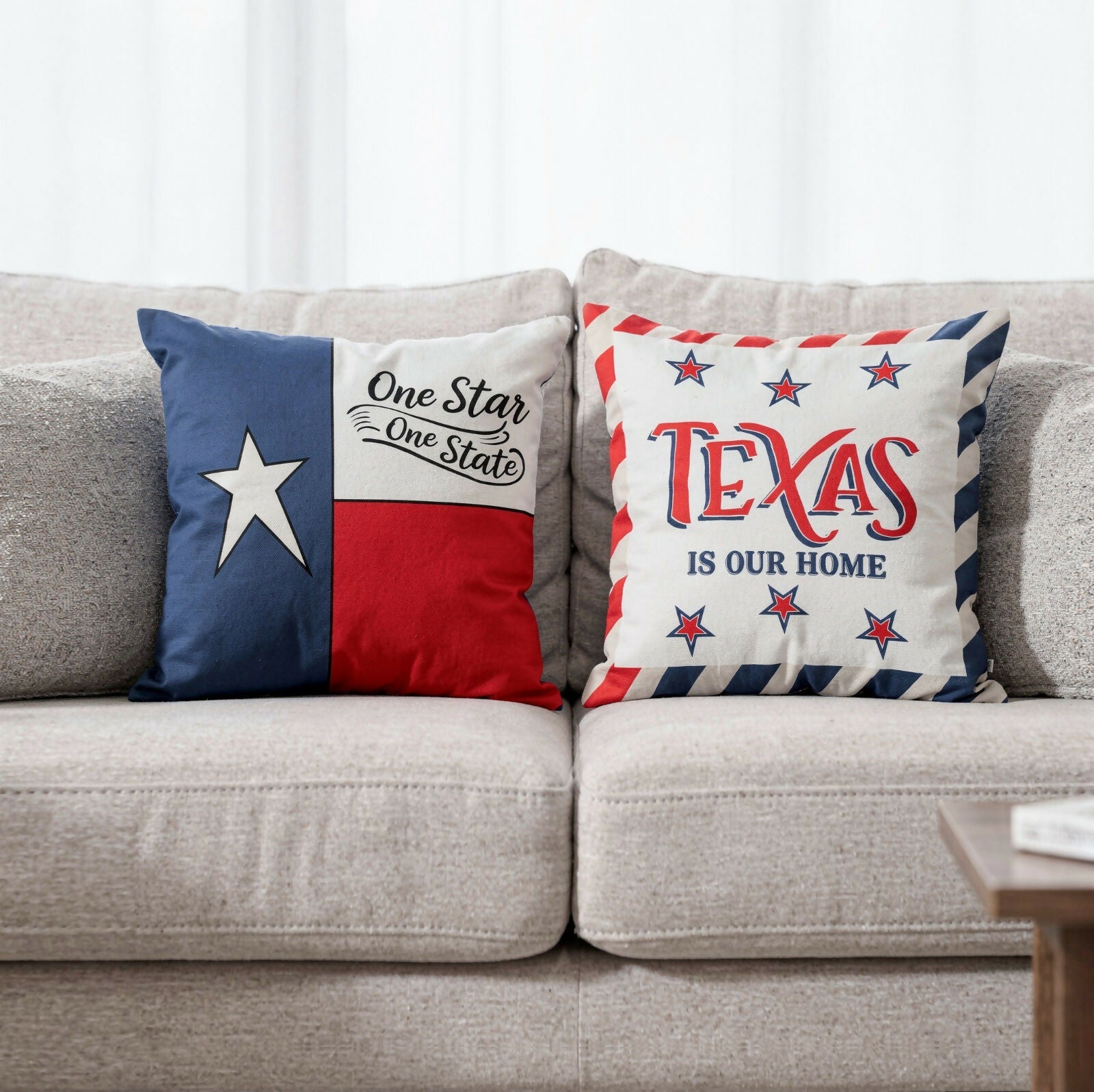 Texas Themed Throw Pillow Covers - Perfect Housewarming Idea or Gift for Texas Fans - Wear Sierra