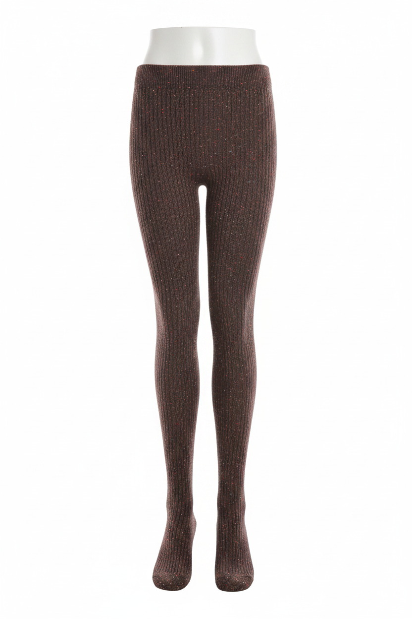 Organic Cotton Sweater Tights for Women - Seamless Toe and Enhanced Heel with Wide, No-Roll Waistband