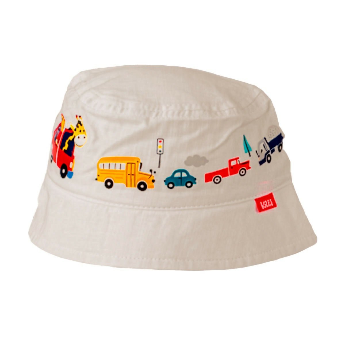 Toddler Boys Bucket Hat With Train Pattern, Fits Ages 1 Year to 4 Years - Wear Sierra