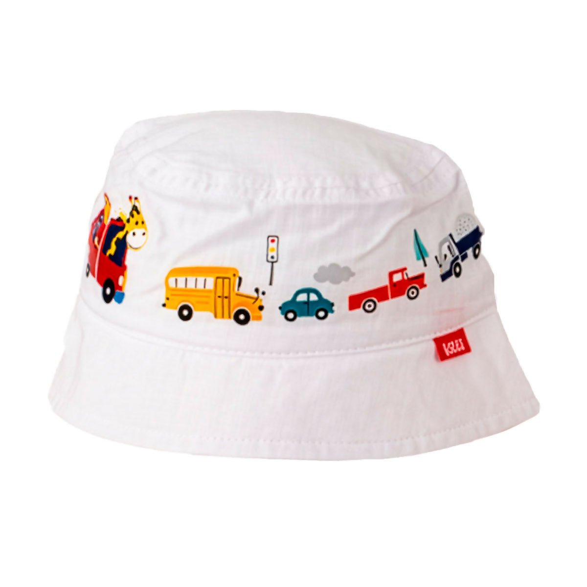 Toddler Boys Bucket Hat With Train Pattern, Fits Ages 1 Year to 4 Years - Wear Sierra