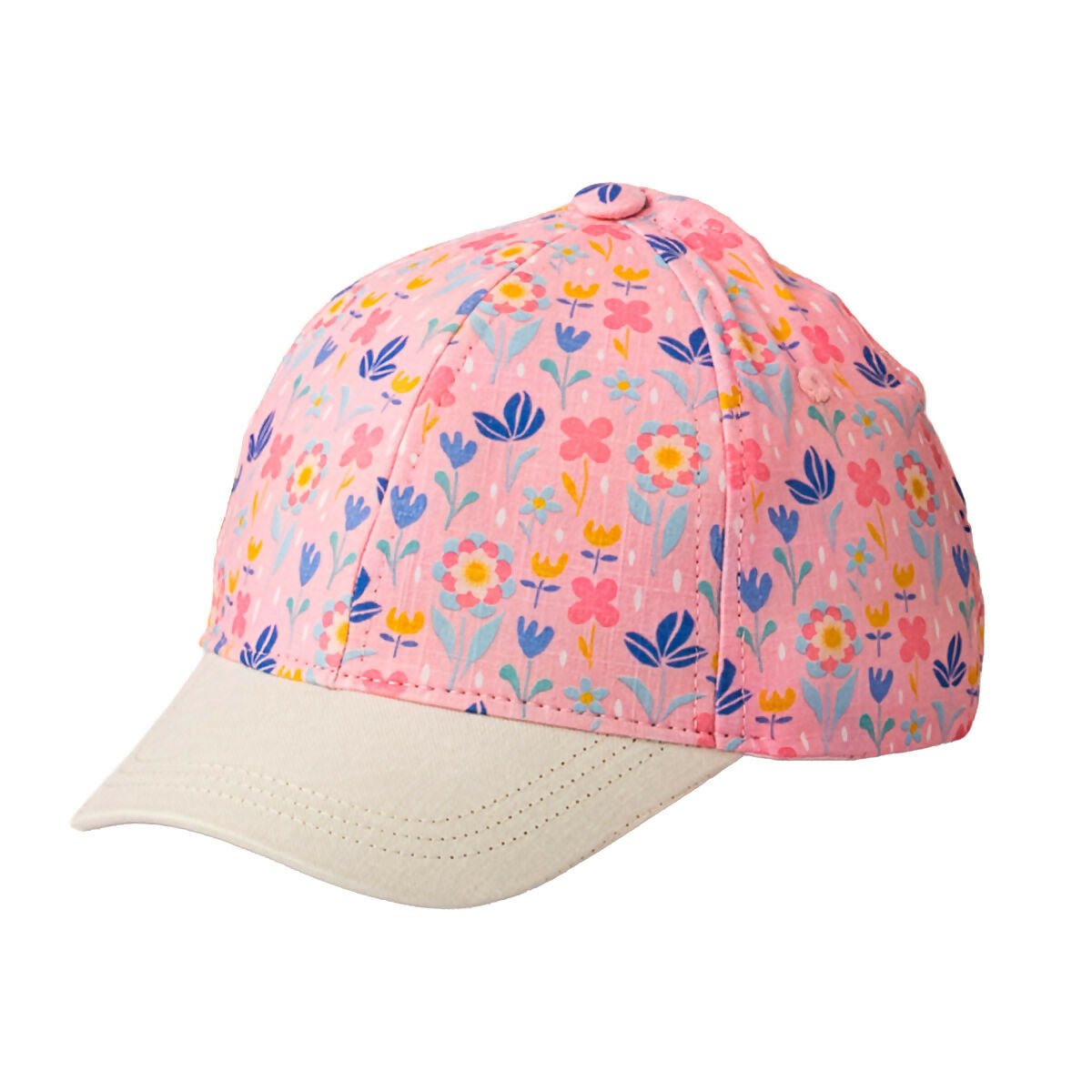 Toddler Girls Floral Sun Hat - Fits Ages 1 Year - 4 Years - Wear Sierra