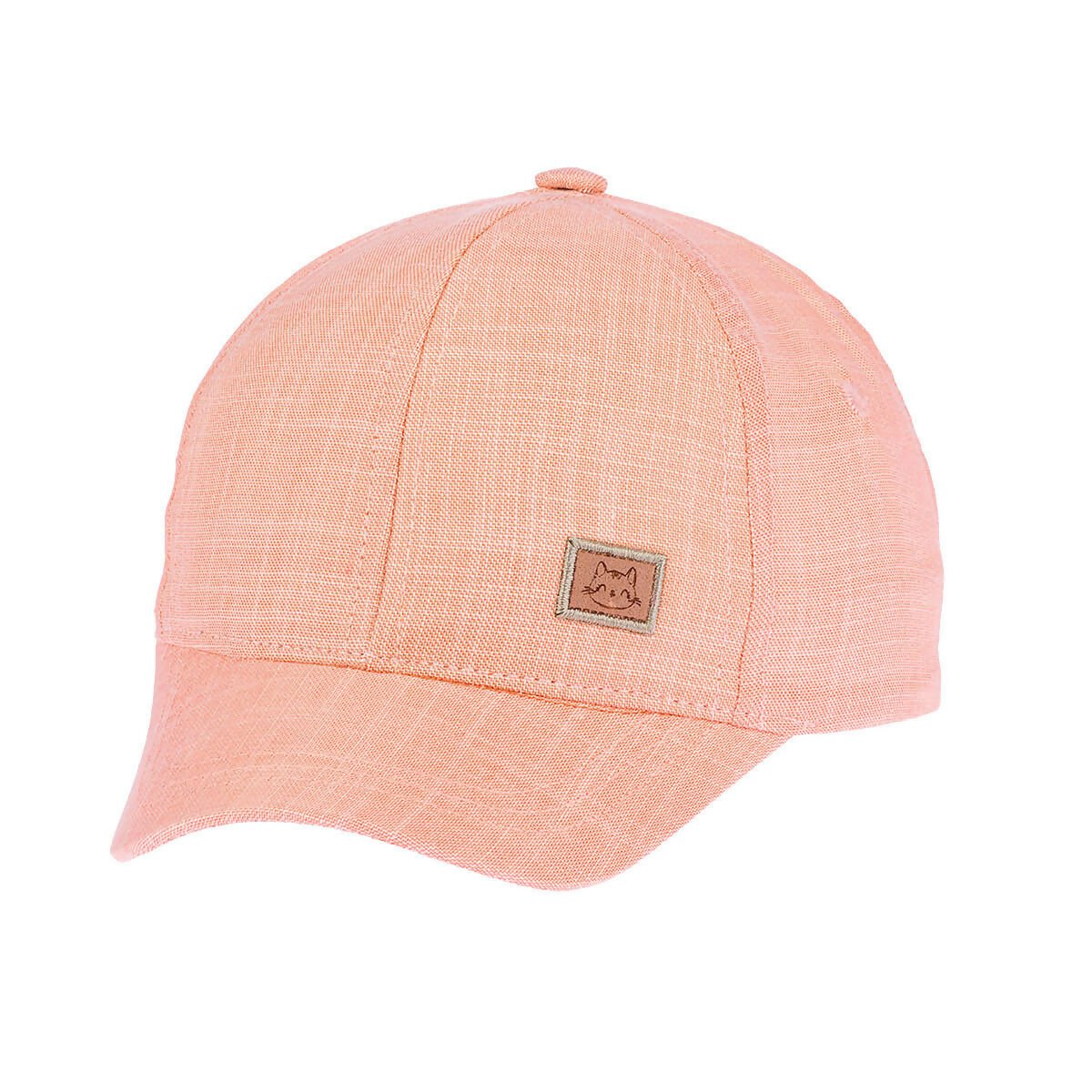 Toddler Girls Linen Hat With Kitten Front Patch, Fits Ages 1 Year - 4 Years - Wear Sierra