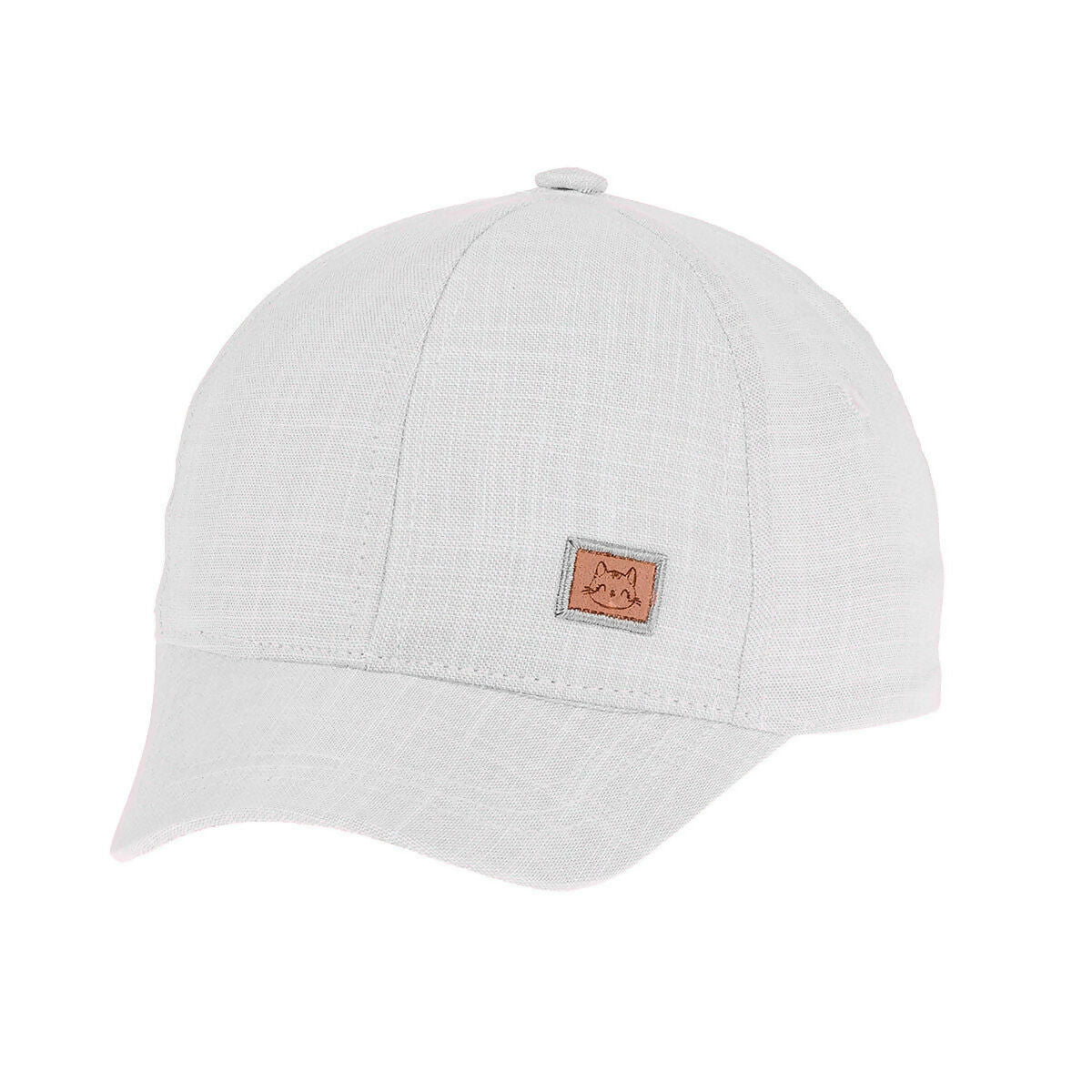 Toddler Girls Linen Hat With Kitten Front Patch, Fits Ages 1 Year - 4 Years - Wear Sierra