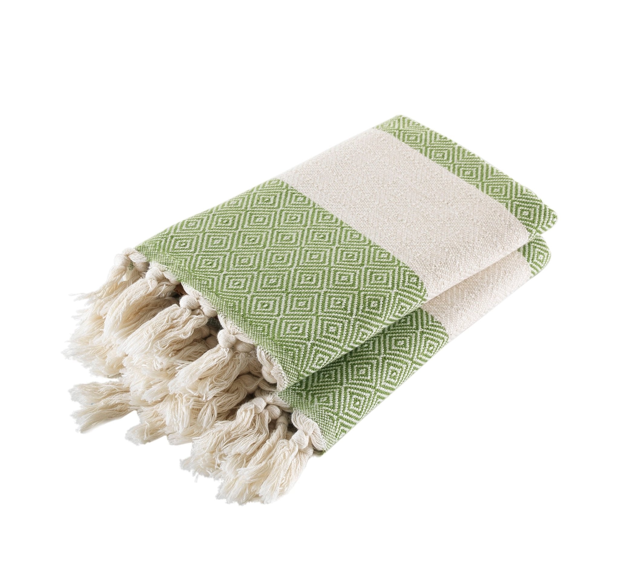 Turkish Hand Towels Set of 2 Decorative Towels for Bathroom and Kitchen - Soft, Absorbent and Quick Dry Farmhouse Towels for Hands, Hair and Face - Wear Sierra