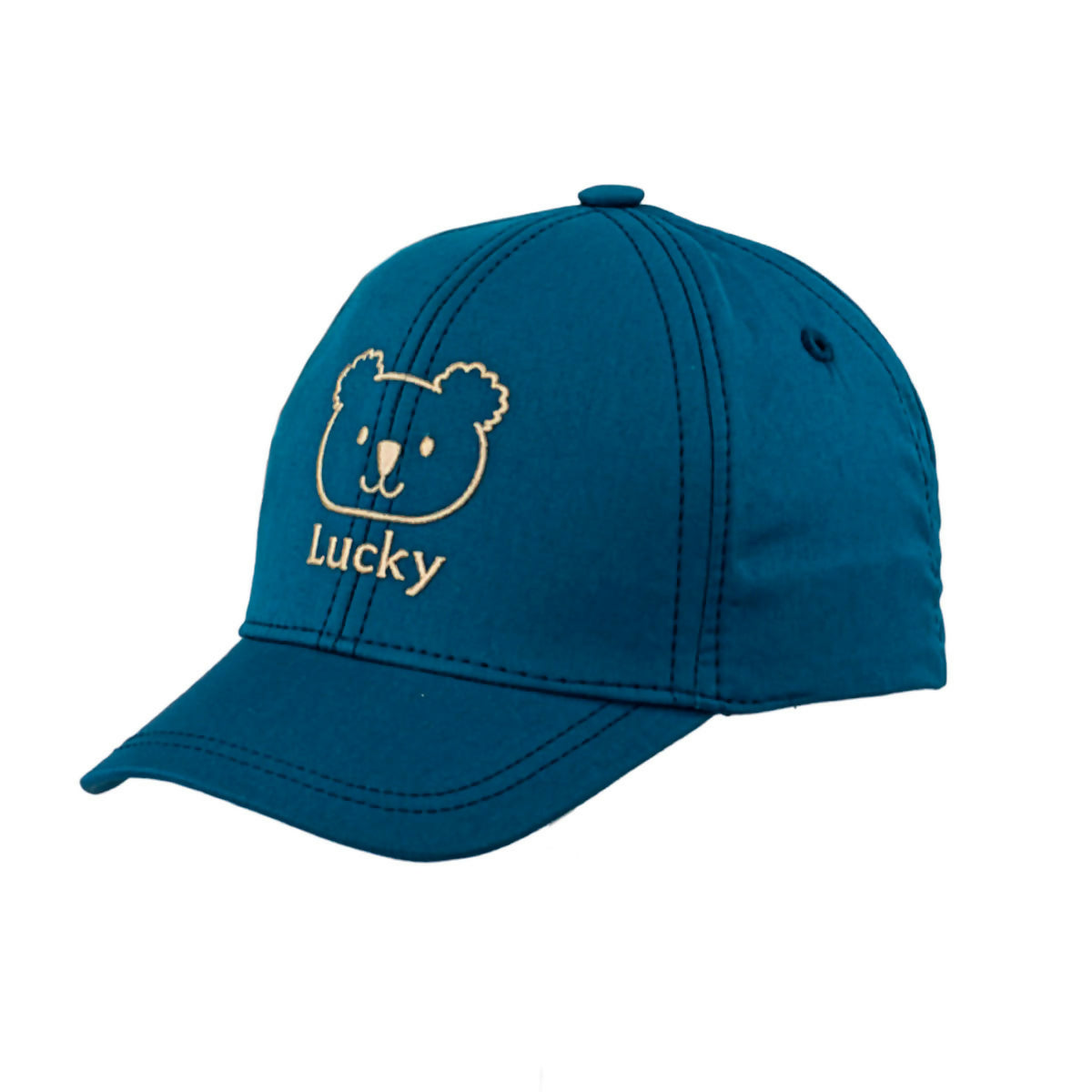 Toddler Boys Cap With Lucky Front Patch, Fits Ages 1 Year - 4 Years