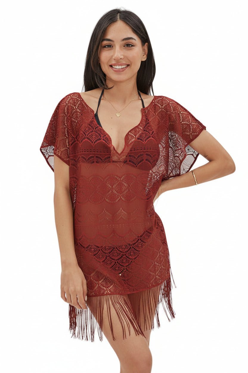 Vibrant Beach Colorful Cover-Ups for Women - Stylish Designs for Vacations and Cruises - One Size Fits All - Easy Care - Multiple Color Options - Wear Sierra