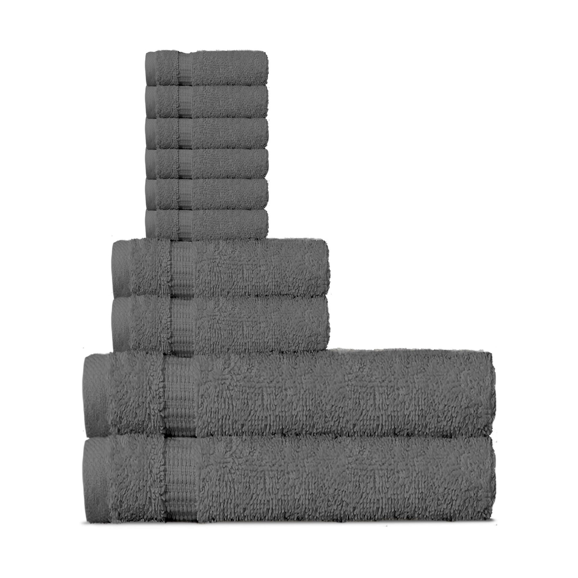 Wear Sierra Hamptons Luxury Turkish Towel Set 10-Piece, 100% Turkish Cotton, Quick Drying, High Absorbency, Ultra Soft Towels For Home and Spa - Wear Sierra