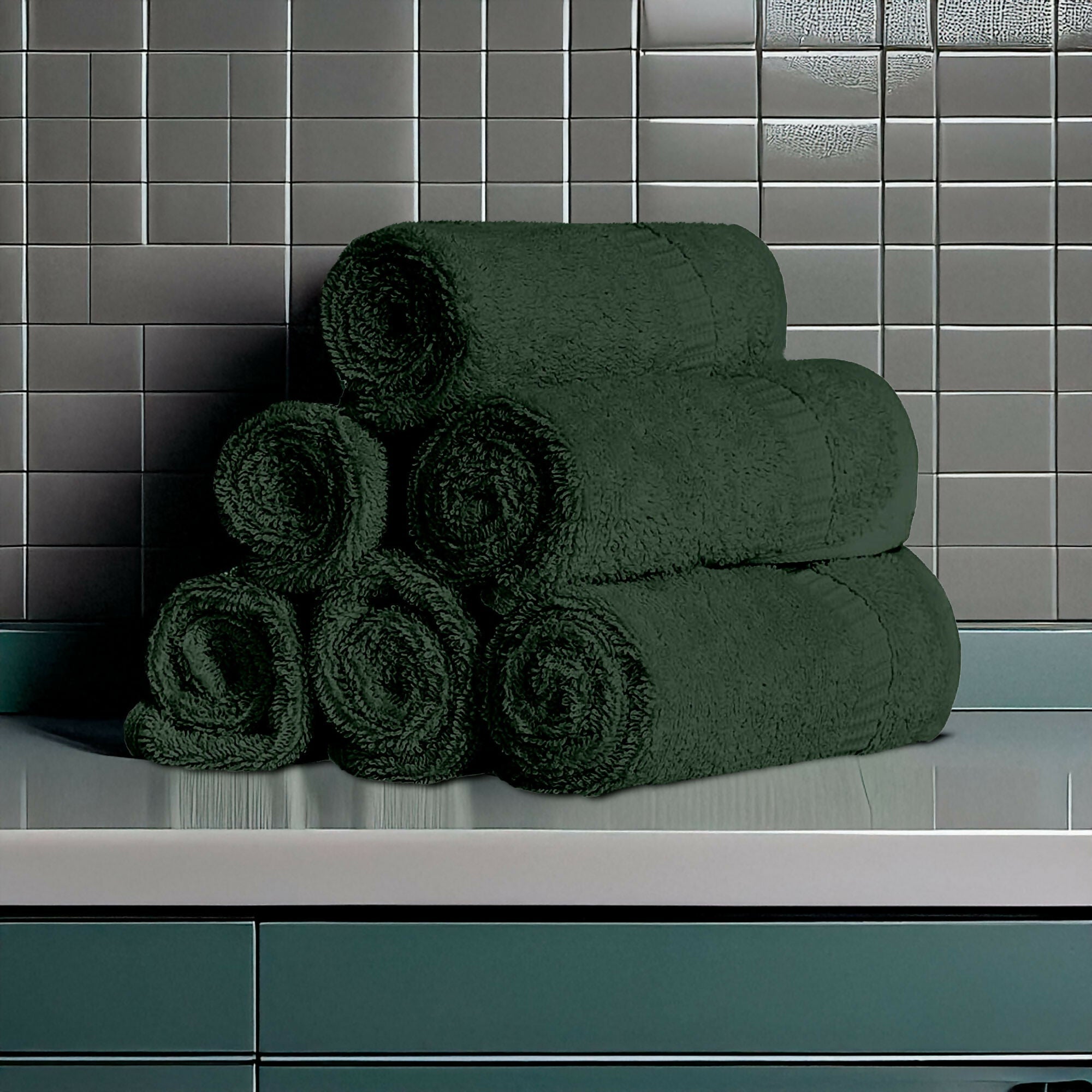 Wear Sierra Hamptons Luxury Turkish Washcloth Set, 100% Turkish Cotton, Quick Drying, High Absorbency, Ultra Soft Towels For Home and Spa - Wear Sierra