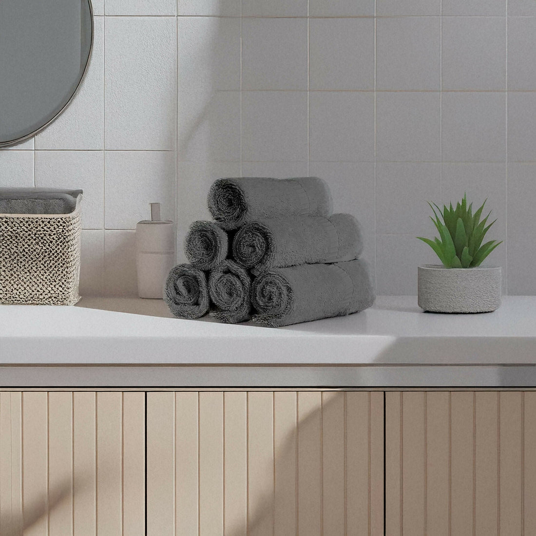 Wear Sierra Hamptons Luxury Turkish Washcloth Set, 100% Turkish Cotton, Quick Drying, High Absorbency, Ultra Soft Towels For Home and Spa - Wear Sierra