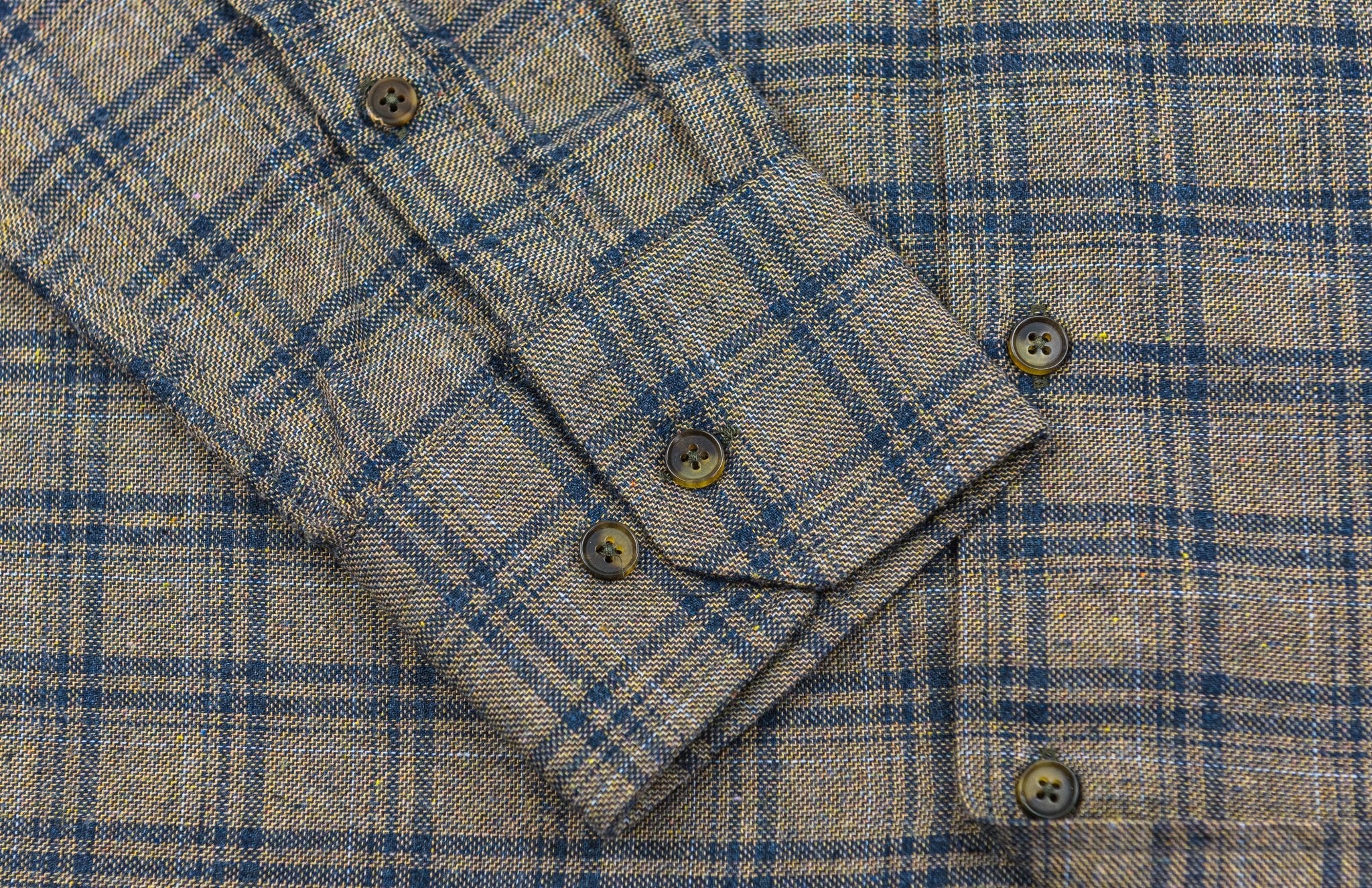 Wear Sierra Top Shelf Men's Cotton Long Sleeve Button Down Shirts in Brown Plaid - Wear Sierra