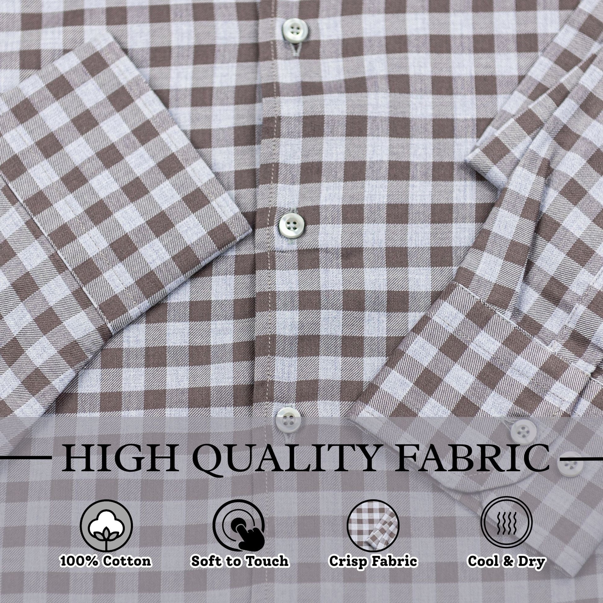 Wear Sierra Top Shelf Men's Cotton Long Sleeve Button Down Shirts in Gray Check - Wear Sierra