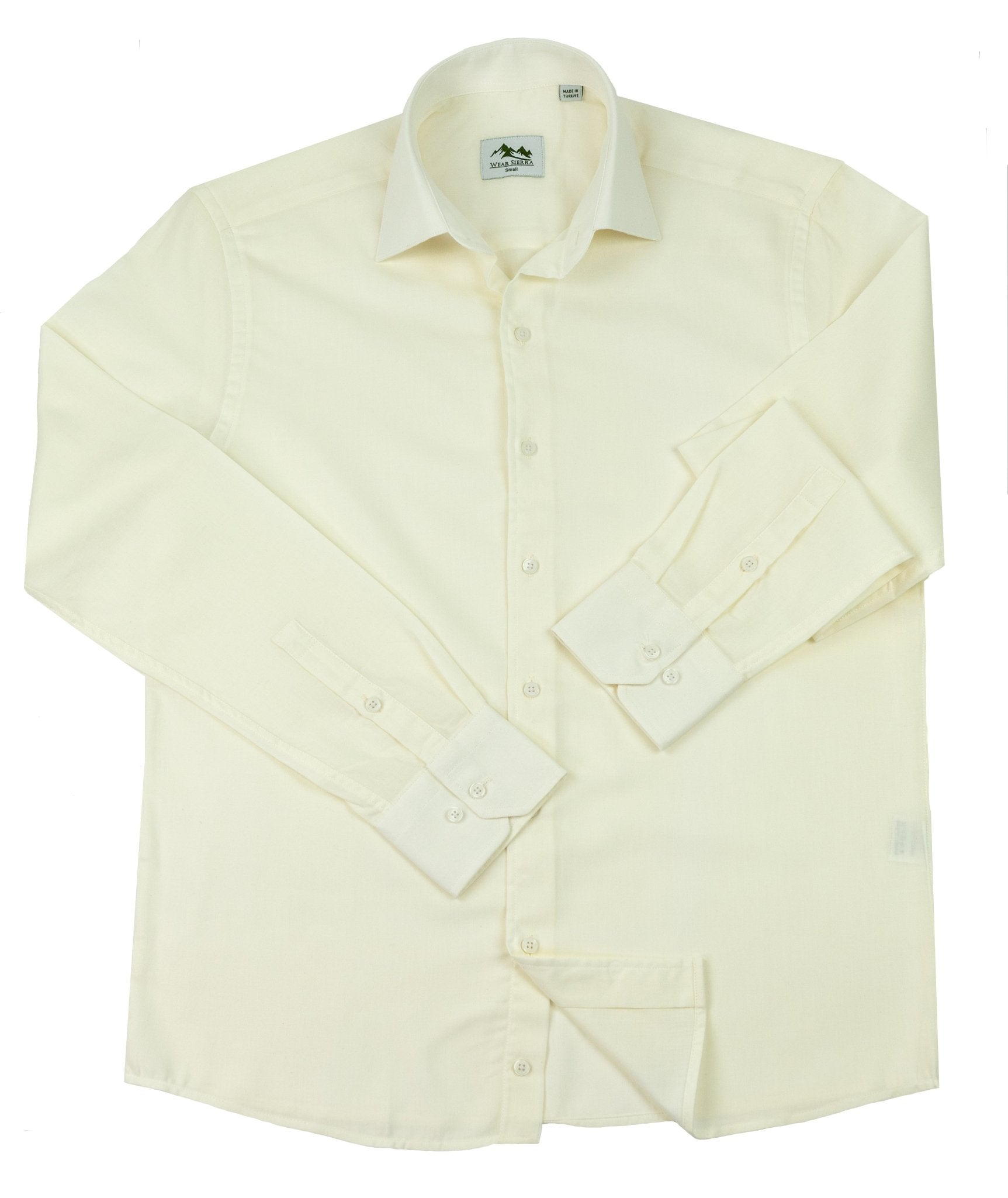 Wear Sierra Top Shelf Men's Cotton Long Sleeve Button Up Shirts in Classic Off-White - Wear Sierra
