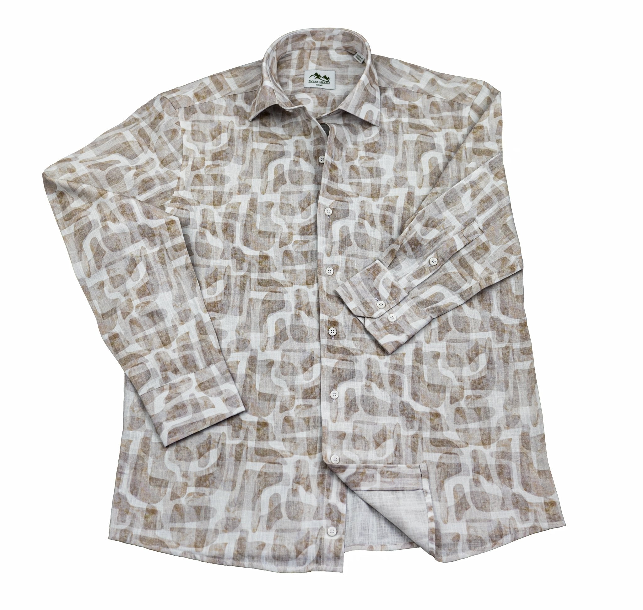 Wear Sierra Top Shelf Men's Cotton Long Sleeve Button Up Shirts in Gray - Wear Sierra