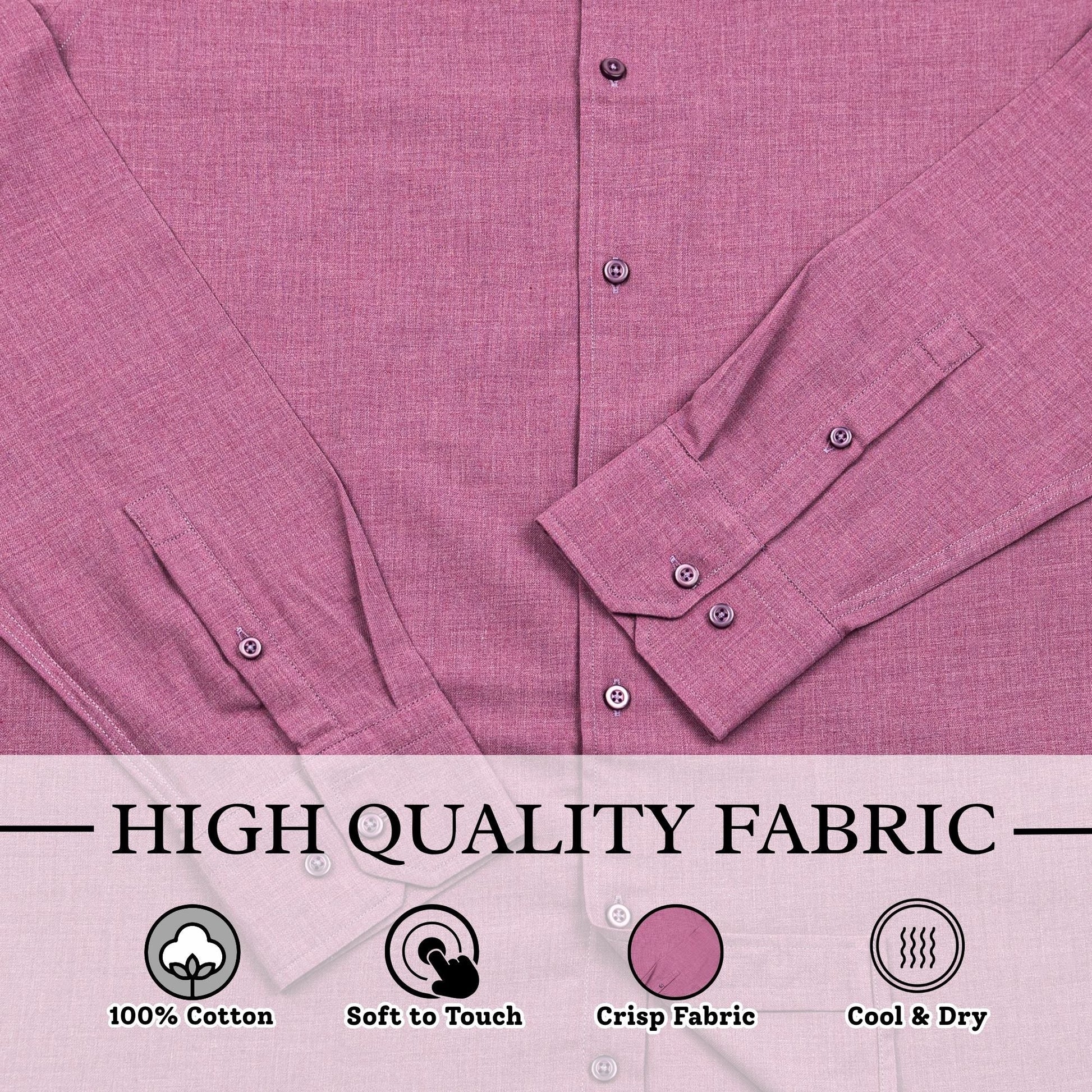 Wear Sierra Top Shelf Men's Cotton Long Sleeve Button Up Shirts in Pink - Wear Sierra