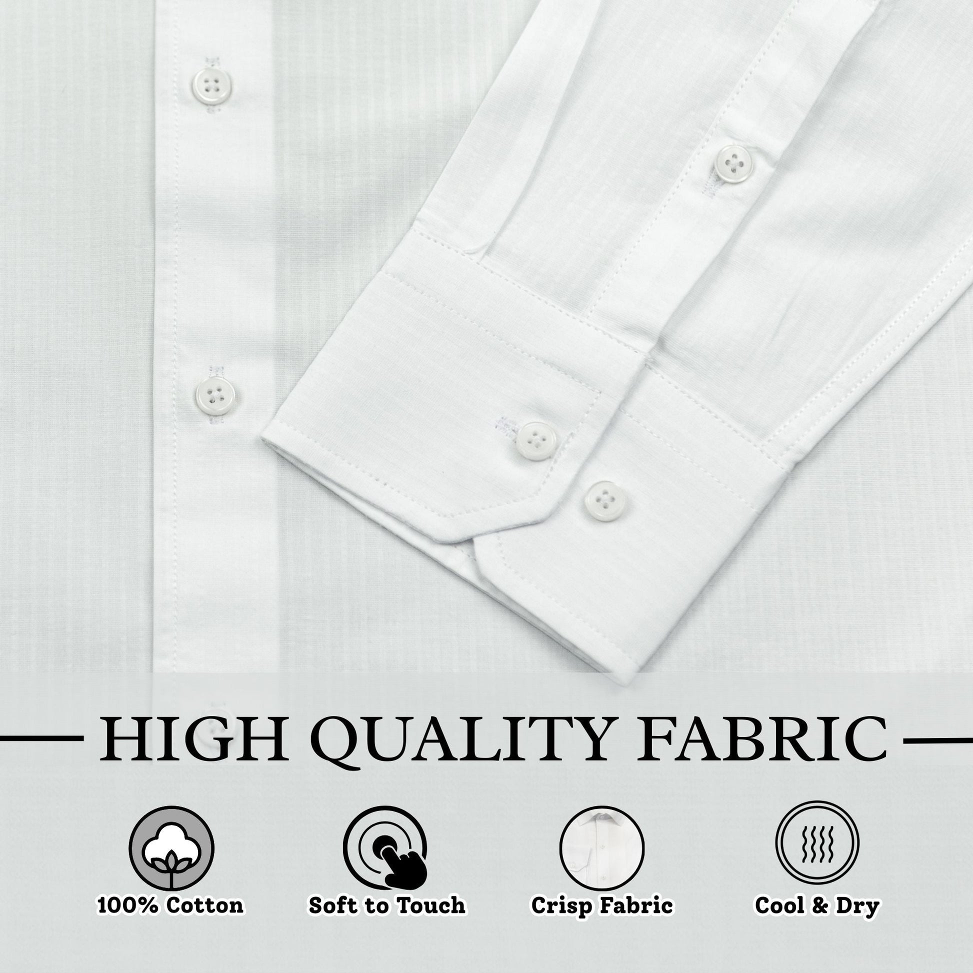 Wear Sierra Top Shelf Men's Cotton Long Sleeve Button Up Shirts in White - Wear Sierra