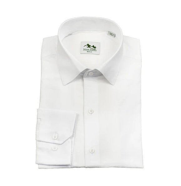 Wear Sierra Top Shelf Men's Cotton Long Sleeve Button Up Shirts in White - Wear Sierra