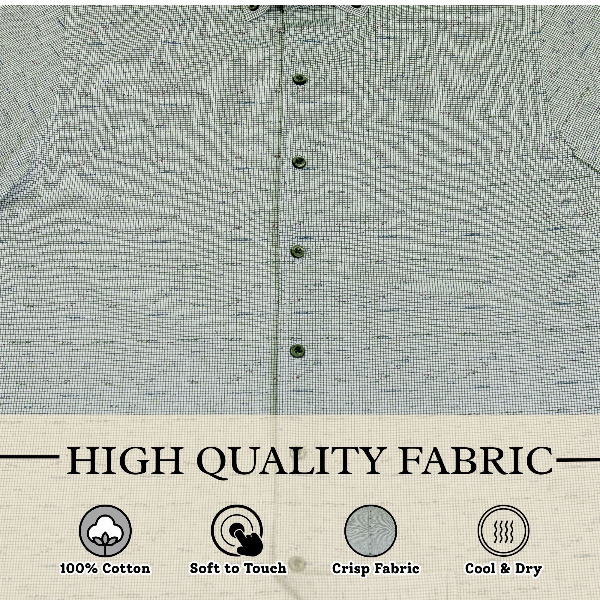 Wear Sierra Top Shelf Men's Linen Short Sleeve Button Down Shirt in Green - Great for Date Nights - Wear Sierra