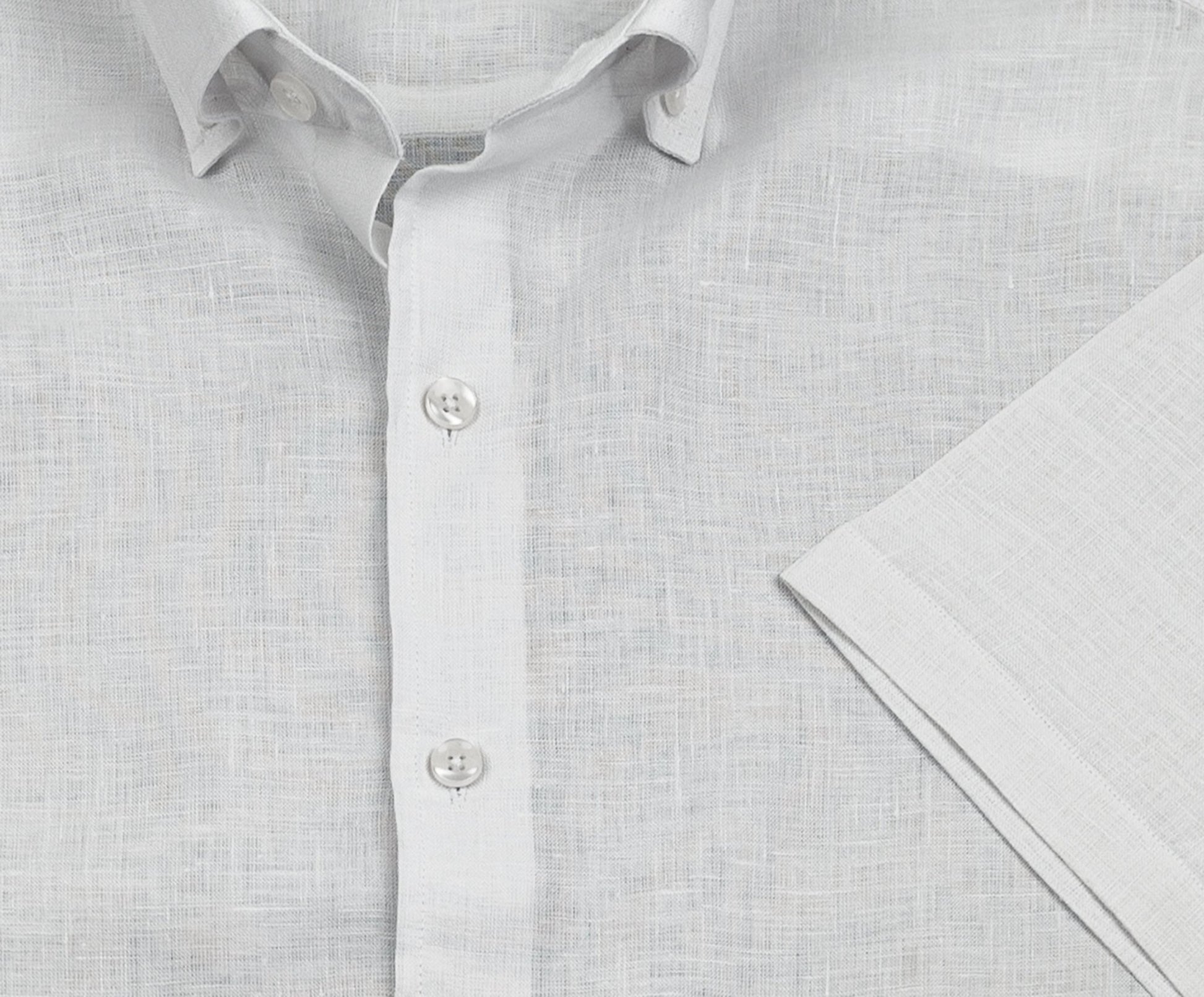 Wear Sierra Top Shelf Men's Linen Short Sleeve Button Down Shirt in White - Wear Sierra