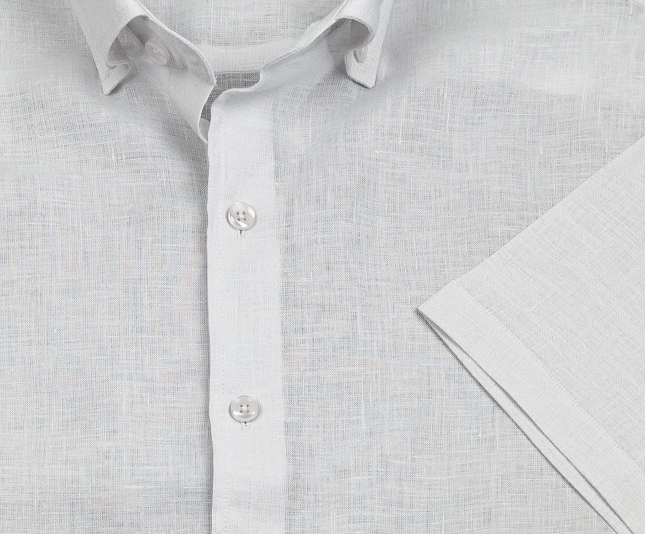 Wear Sierra Top Shelf Men's Linen Short Sleeve Button Down Shirt in White - Wear Sierra
