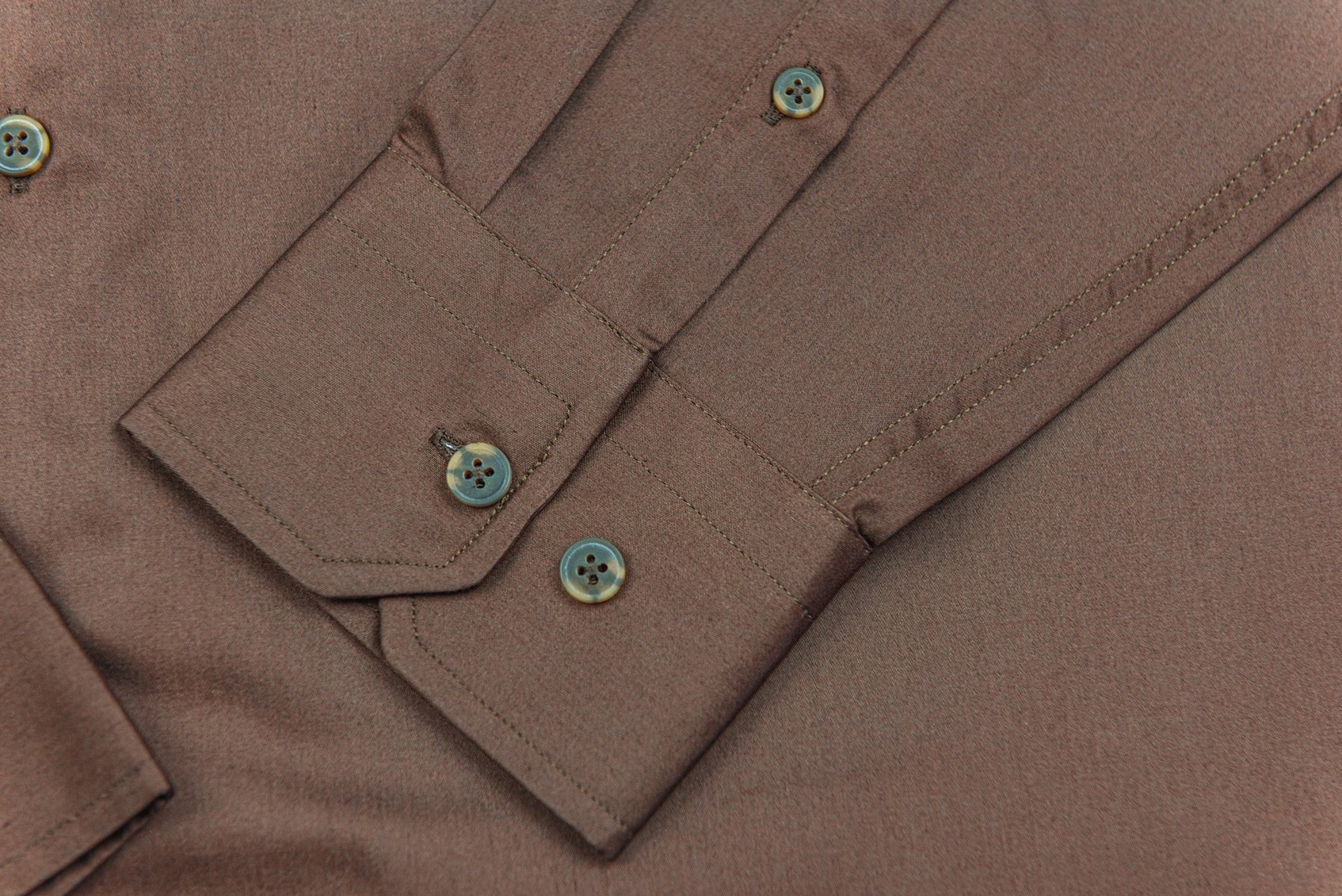 Wear Sierra Top Shelf Men's Turkish Cotton Long Sleeve Button Up Shirt in Brown, Perfect Casual Friday Shirt for Men - Wear Sierra