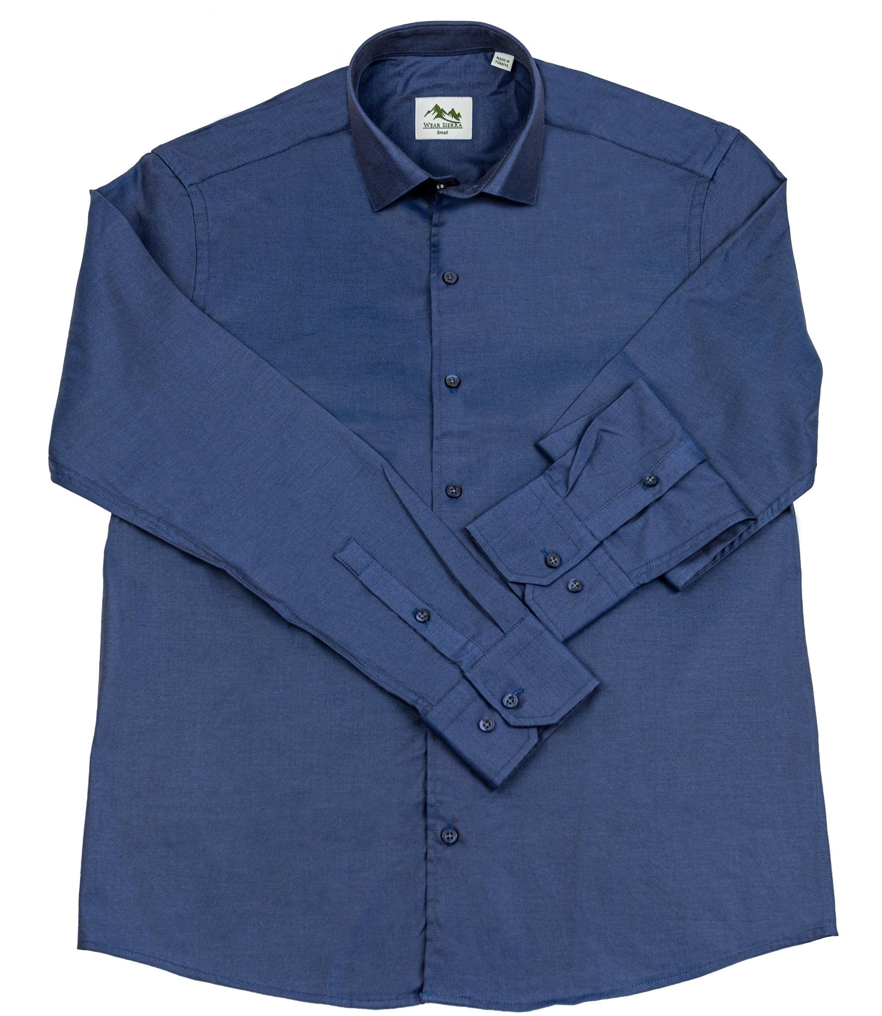 Wear Sierra Top Shelf Turkish Cotton Classic Navy, Casual Friday Shirt for Men - Wear Sierra