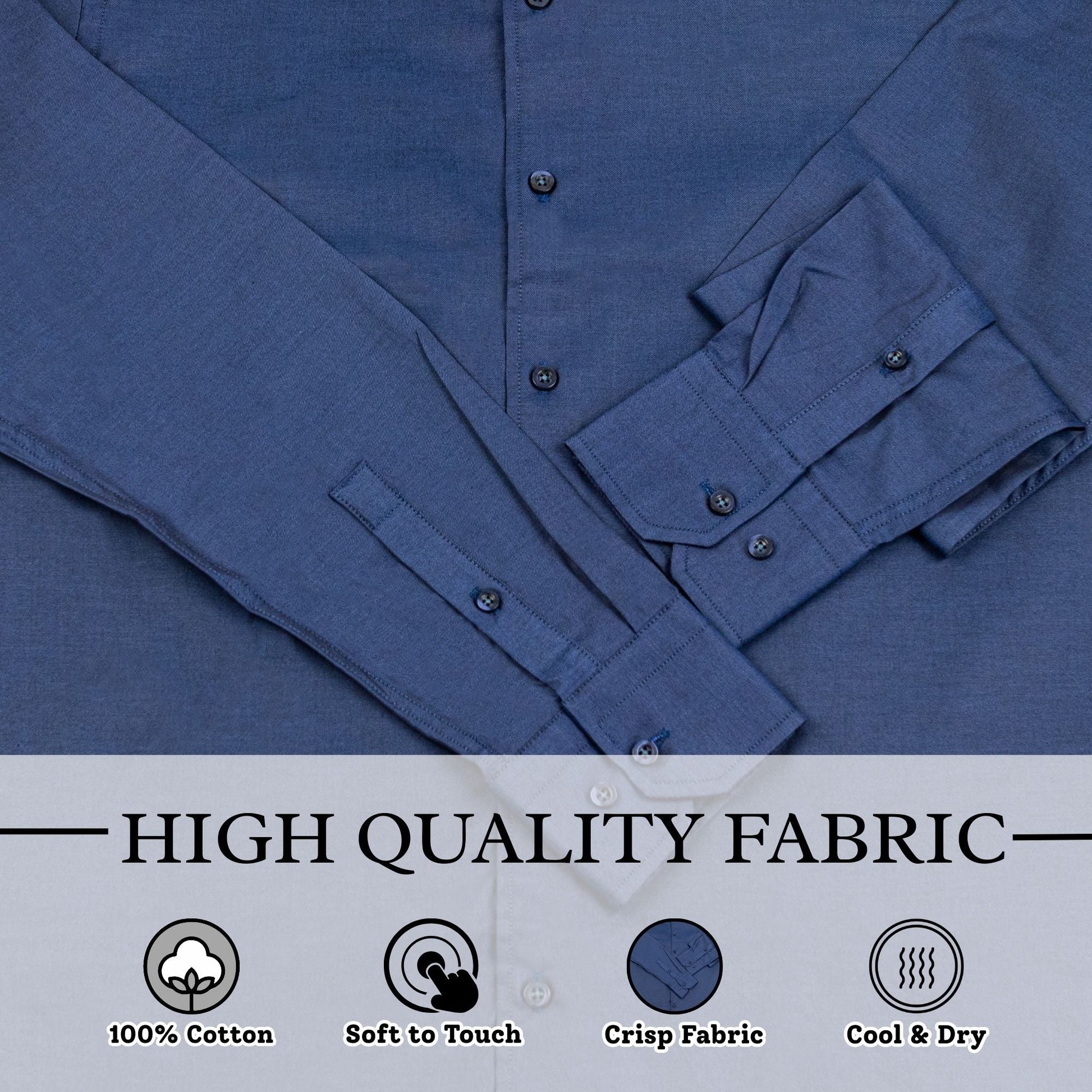 Wear Sierra Top Shelf Turkish Cotton Classic Navy, Casual Friday Shirt for Men - Wear Sierra