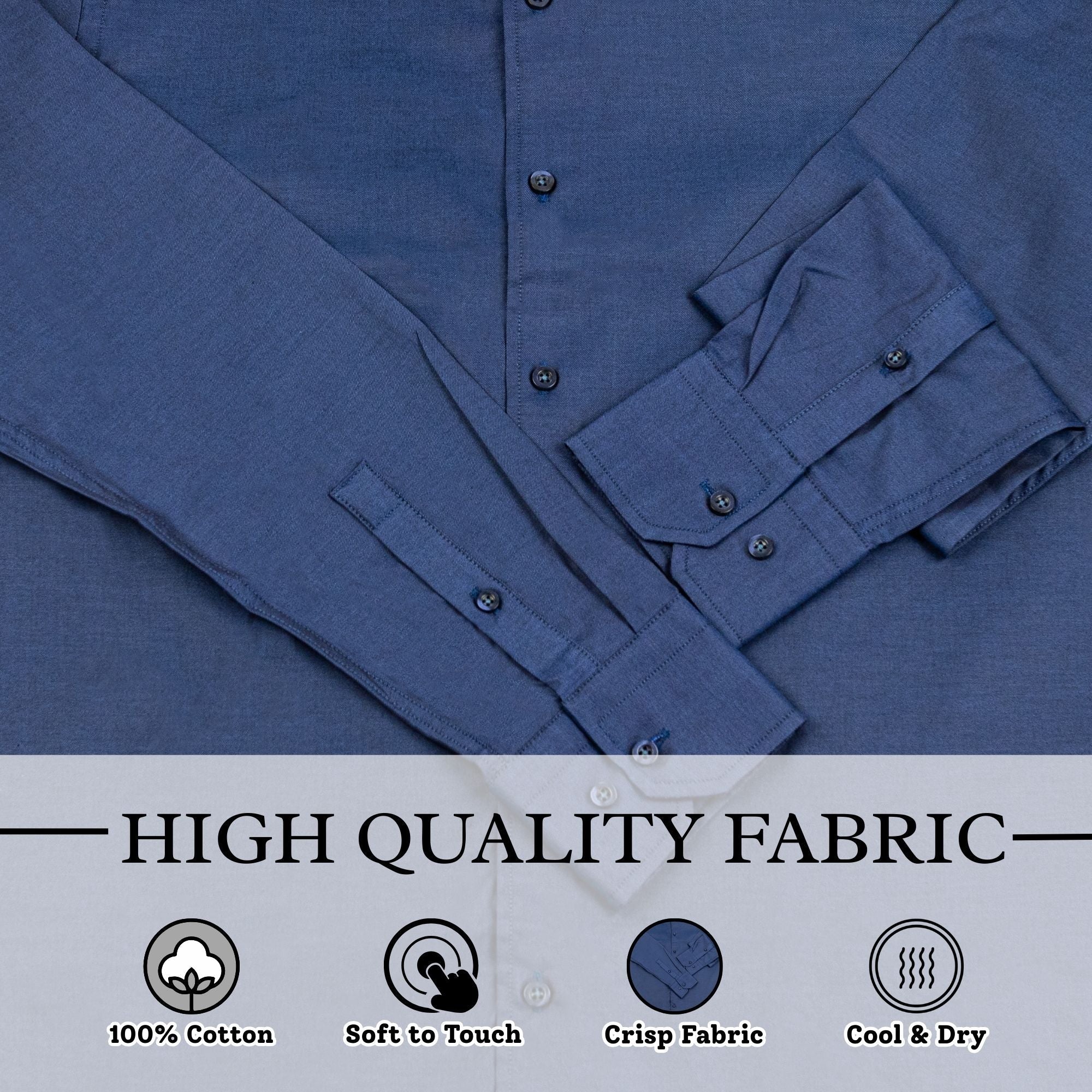 Wear Sierra Top Shelf Turkish Cotton Classic Navy, Casual Friday Shirt for Men - Wear Sierra