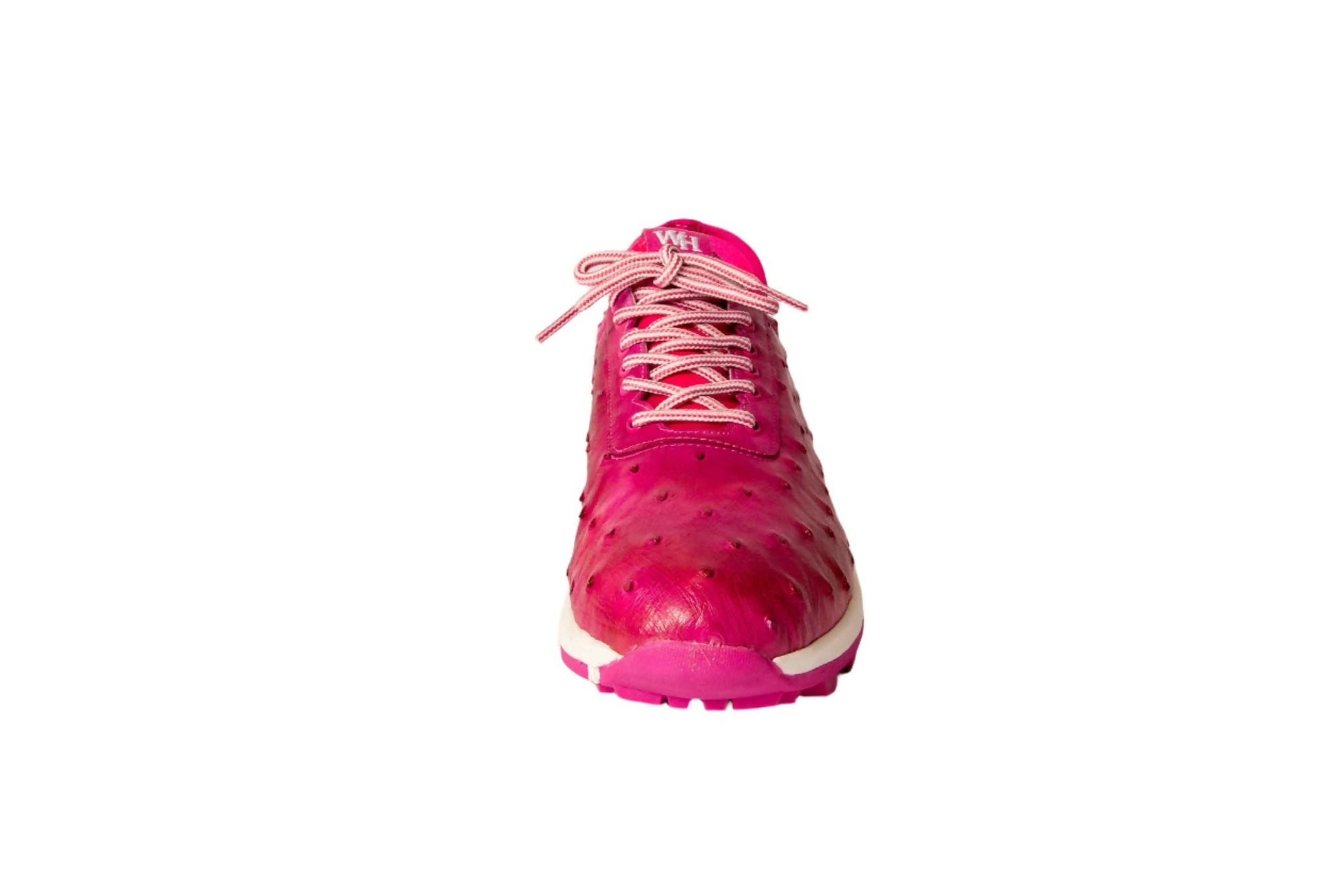 W&H Eagle - Ostrich Skin Women's Golf Shoes in Pink - Wear Sierra