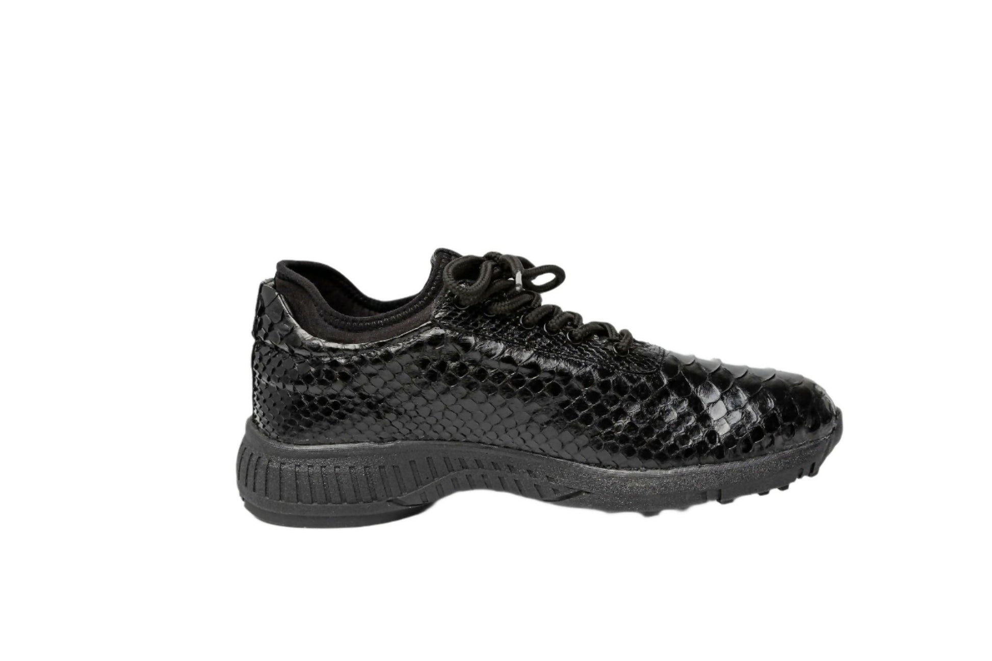 W&H Men's Viper - Python Golf Shoes in Black - Wear Sierra