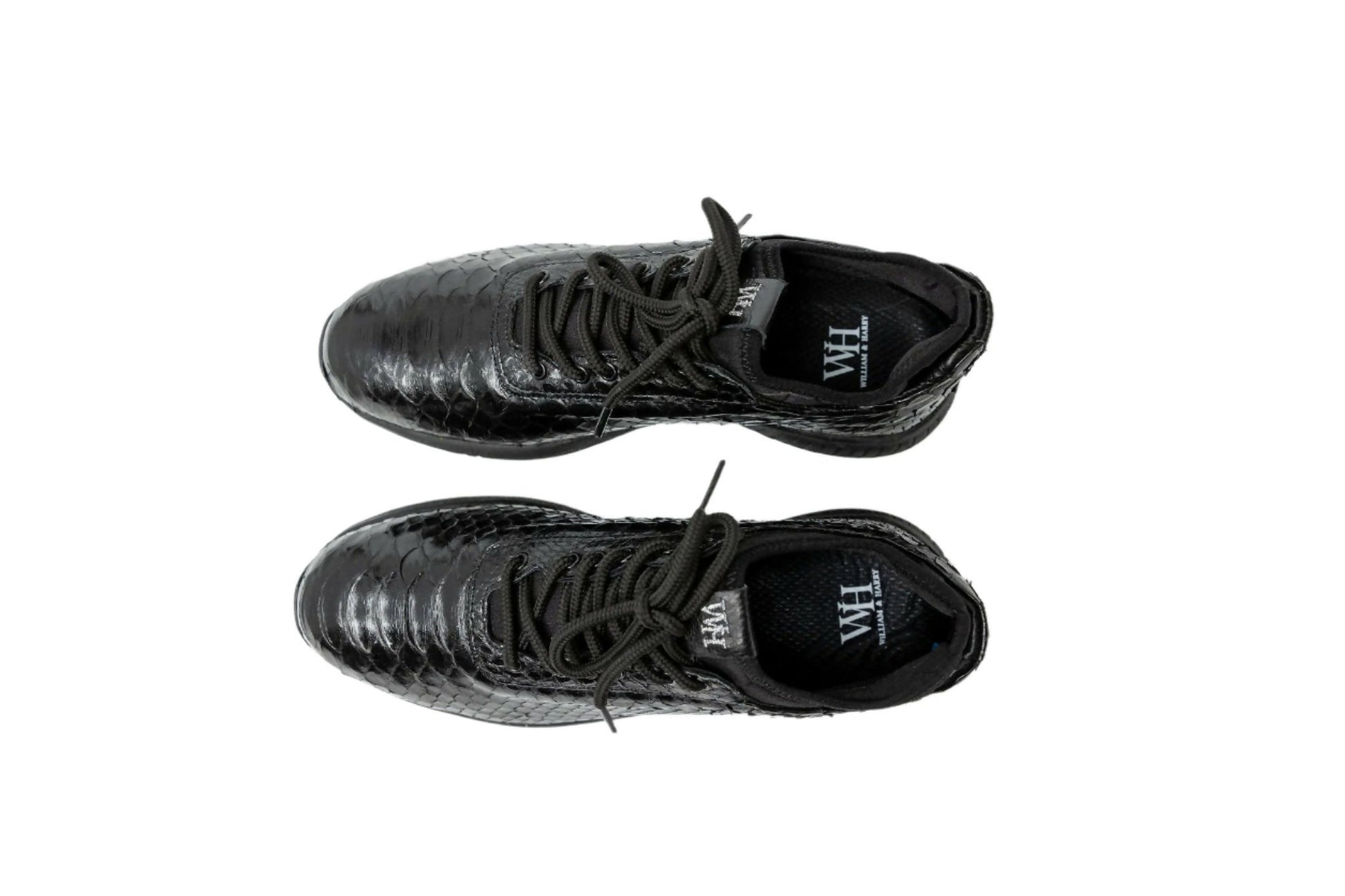 W&H Men's Viper - Python Golf Shoes in Black - Wear Sierra