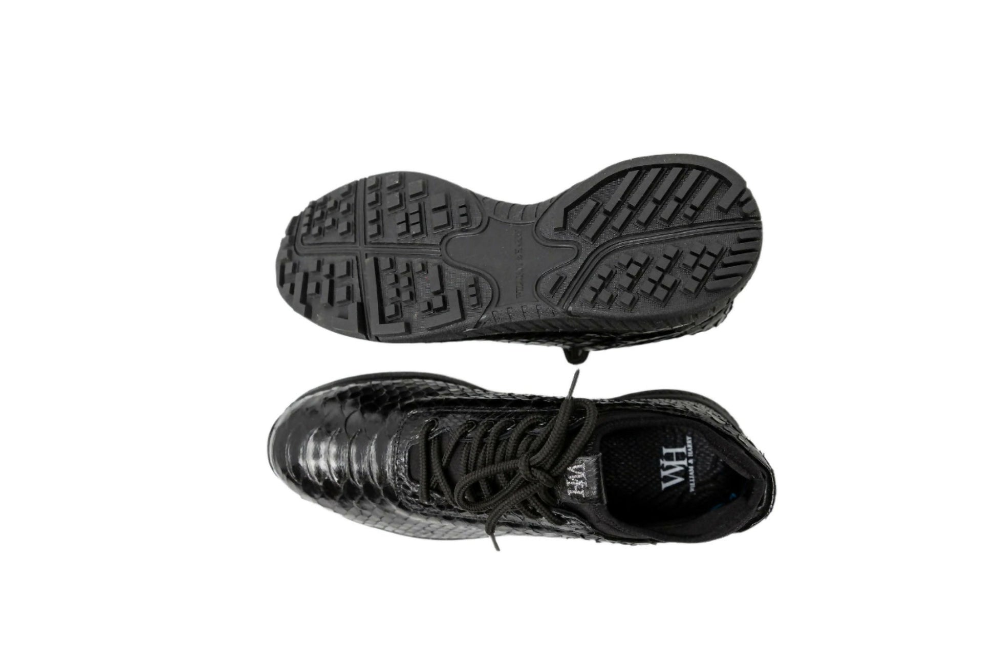 W&H Men's Viper - Python Golf Shoes in Black - Wear Sierra