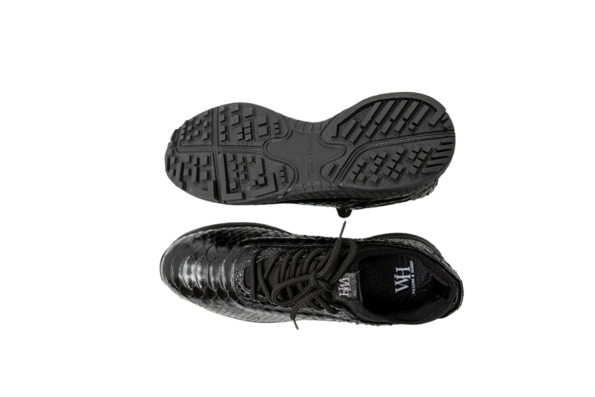 W&H Men's Viper - Python Golf Shoes in Black - Wear Sierra