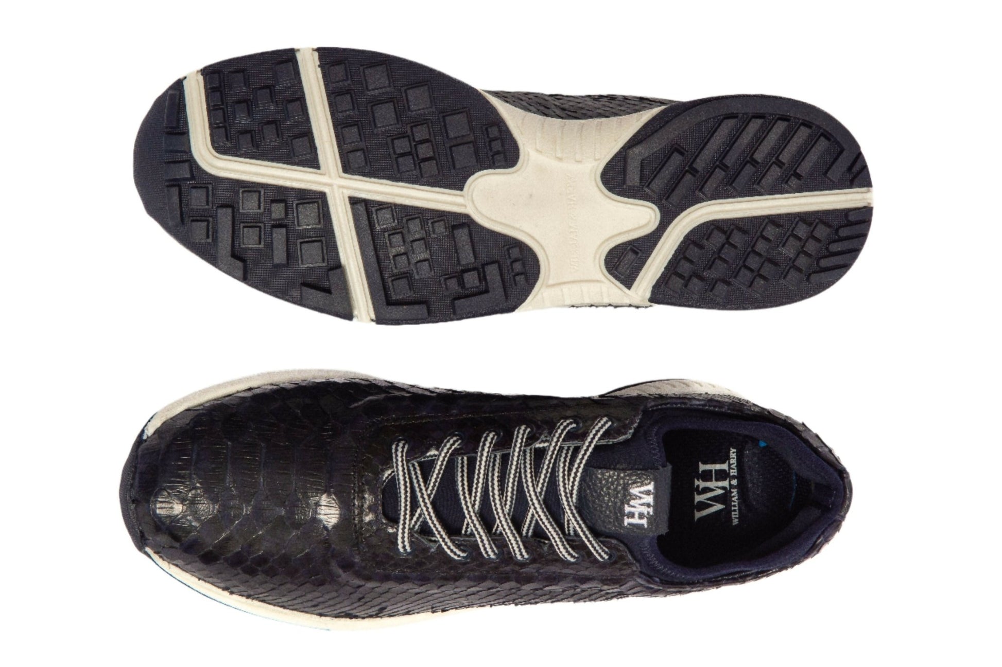 W&H Men's Viper Python Golf Shoes in Navy - Wear Sierra